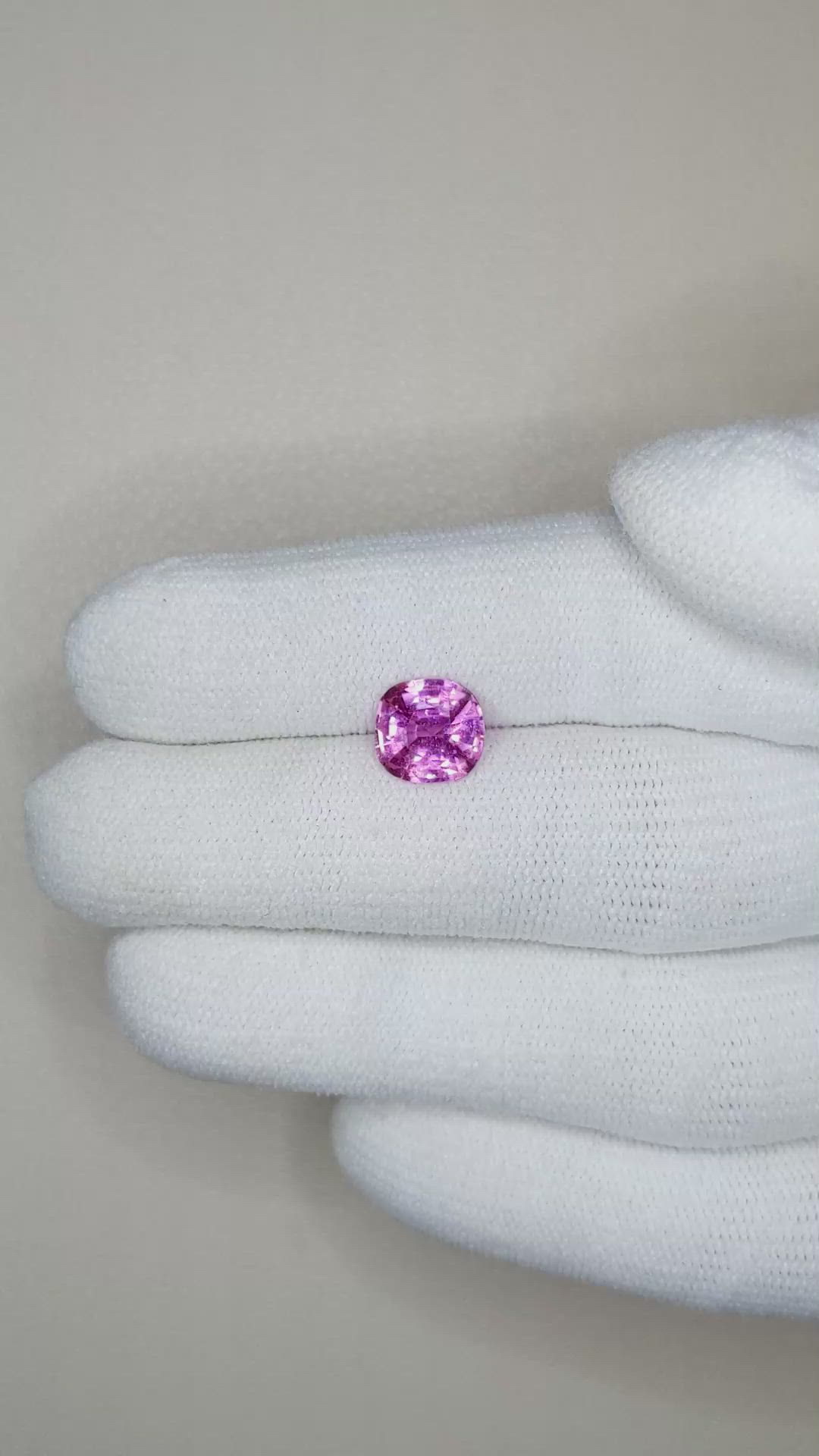 1.79 Ct. Purplish Pink Sapphire from Ceylon (Sri Lanka) Size Video