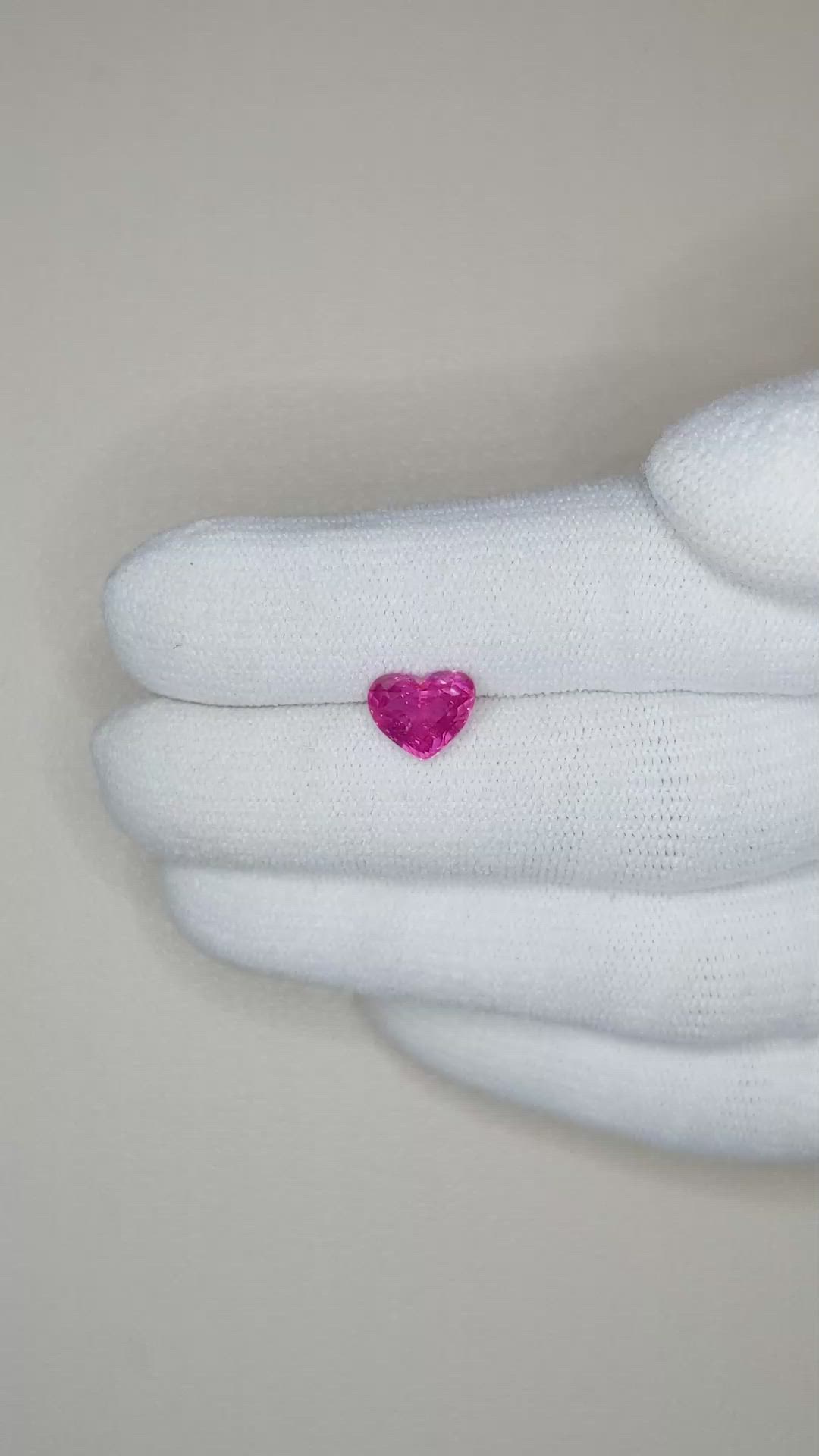 2.06 Ct. Pink Sapphire from Ceylon (Sri Lanka) Size Video