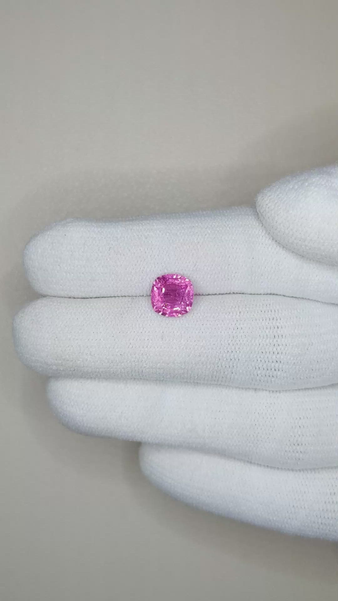2.03 Ct. Pink Sapphire from Ceylon (Sri Lanka) Size Video