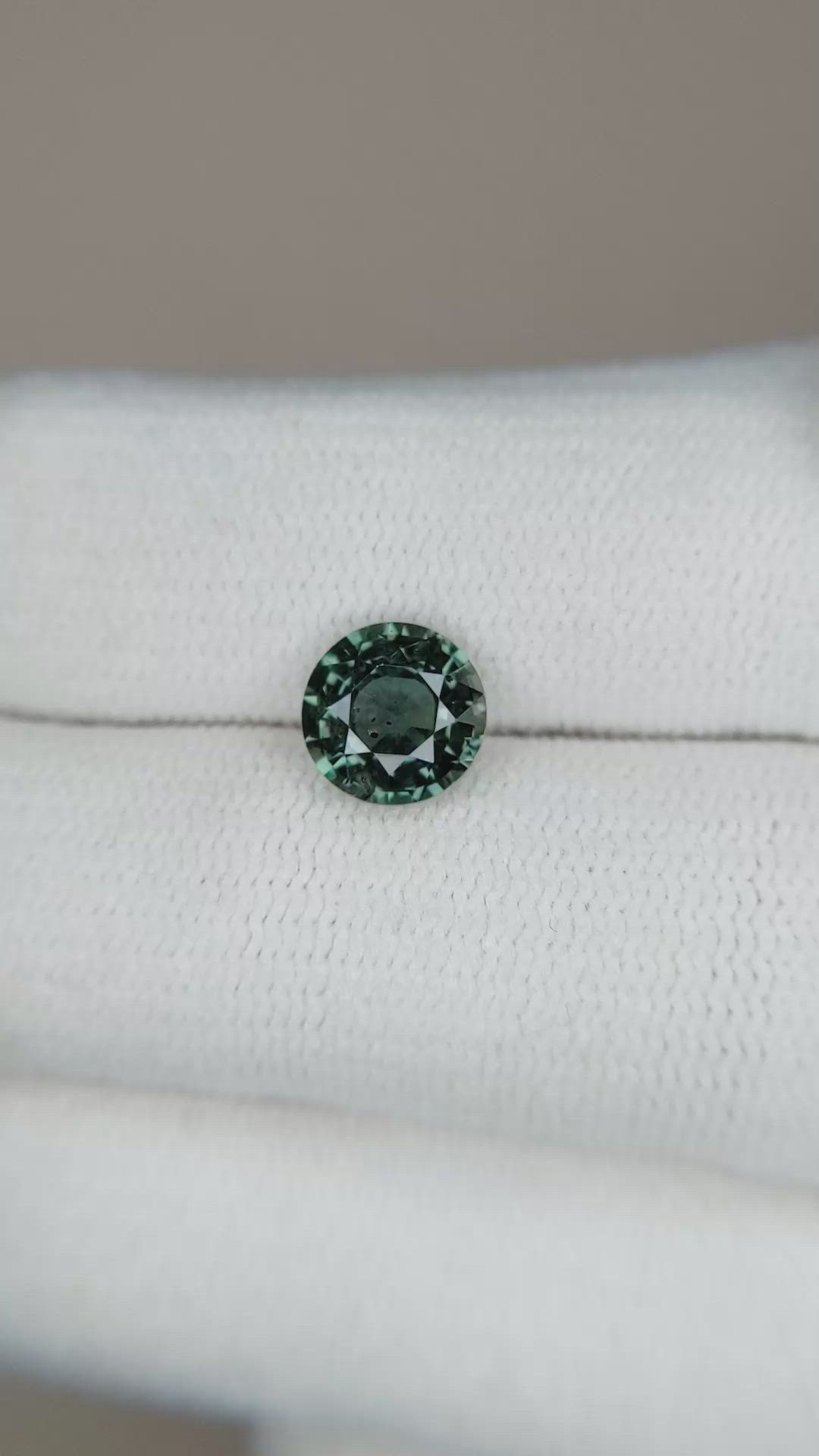 1.54 Ct. Bluish Green Sapphire from Ceylon (Sri Lanka) Size Video