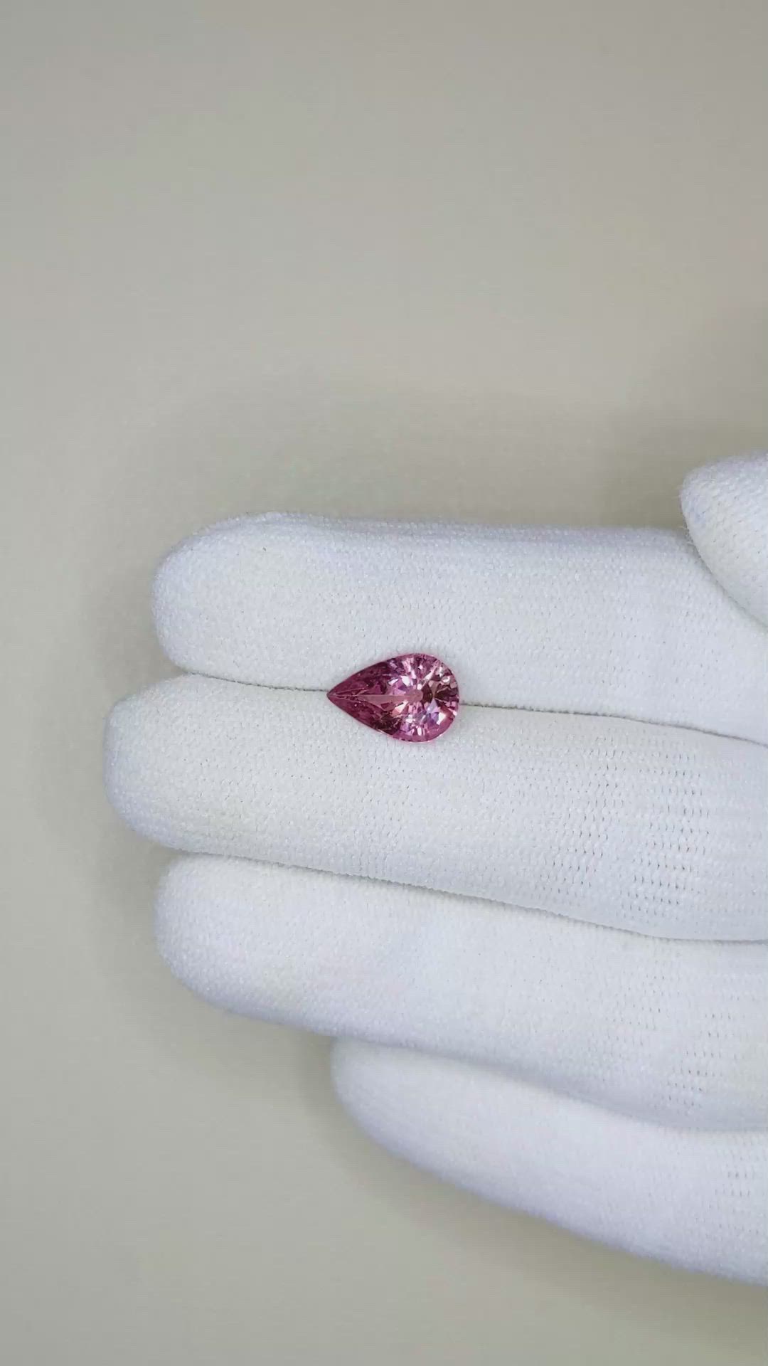 2.56 Ct. Pink Sapphire from Madagascar Size Video