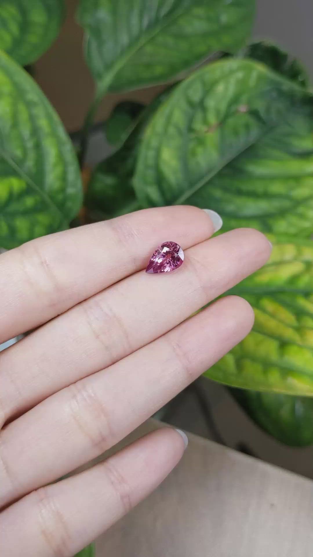 2.56 Ct. Pink Sapphire from Madagascar Size Video