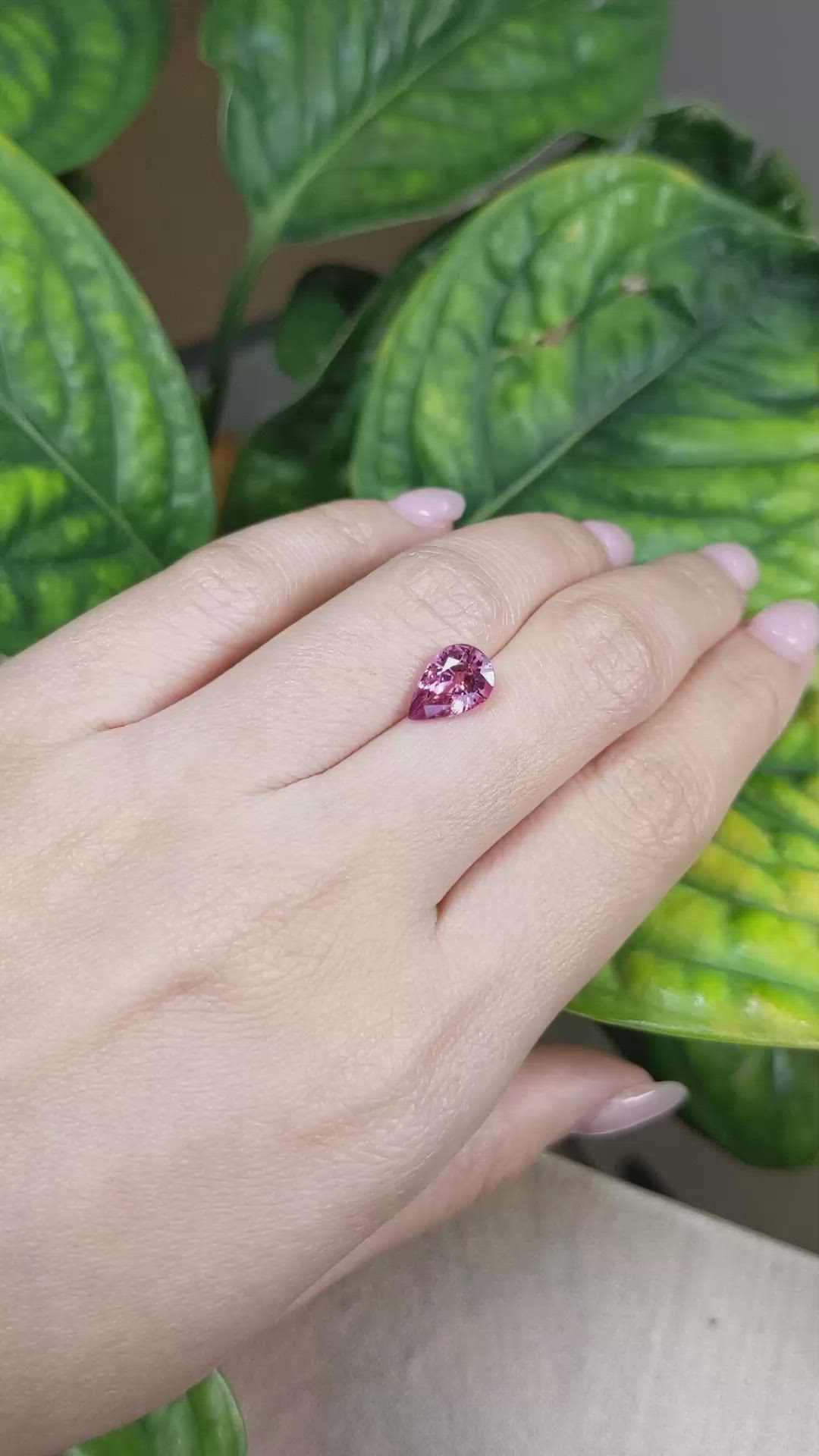 2.56 Ct. Pink Sapphire from Madagascar Size Video