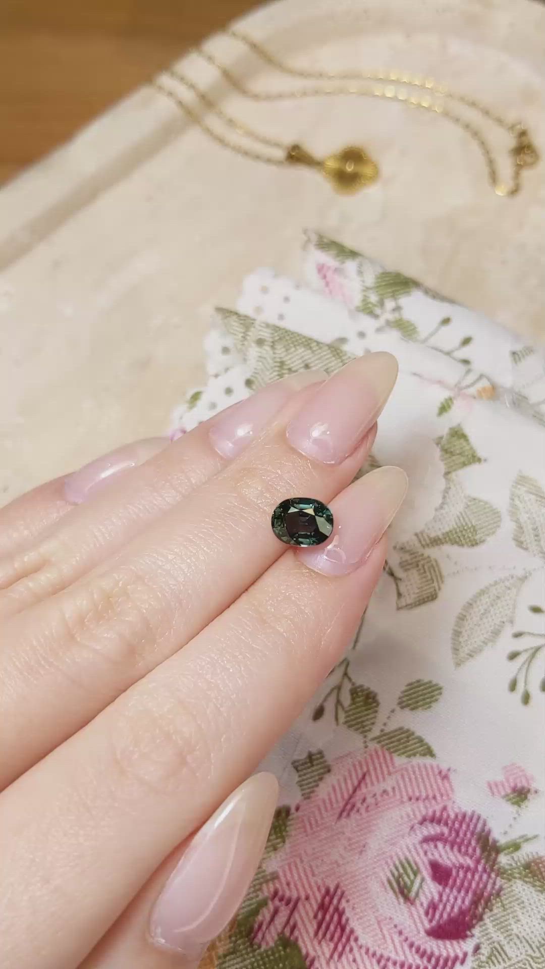 2.43 Ct. Color Change Sapphire from Ceylon (Sri Lanka) Size Video