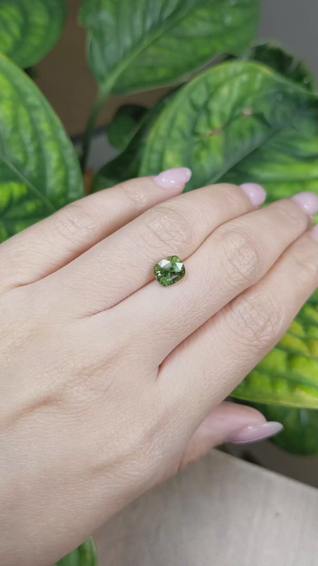 2.17 Ct. Green Sapphire from Madagascar Size Video