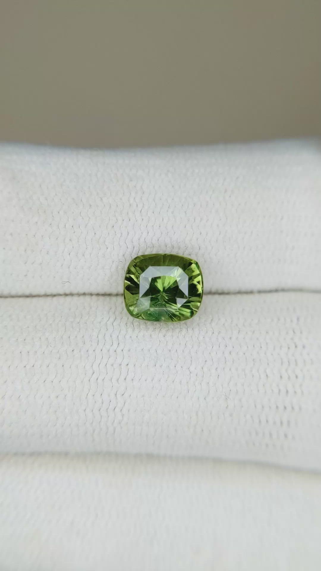 2.17 Ct. Green Sapphire from Madagascar Size Video