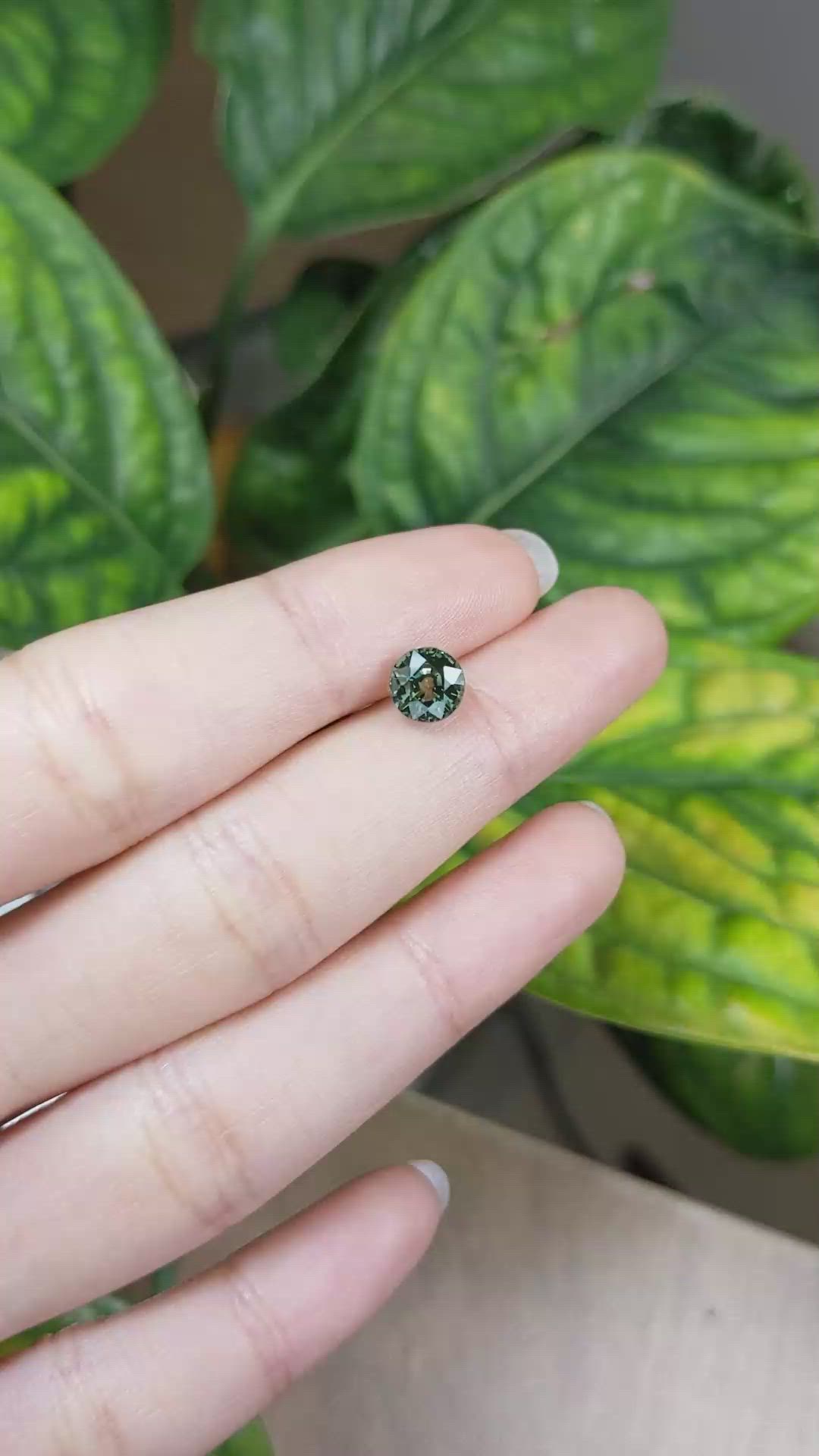 2.05 Ct. Green Sapphire from Madagascar Size Video