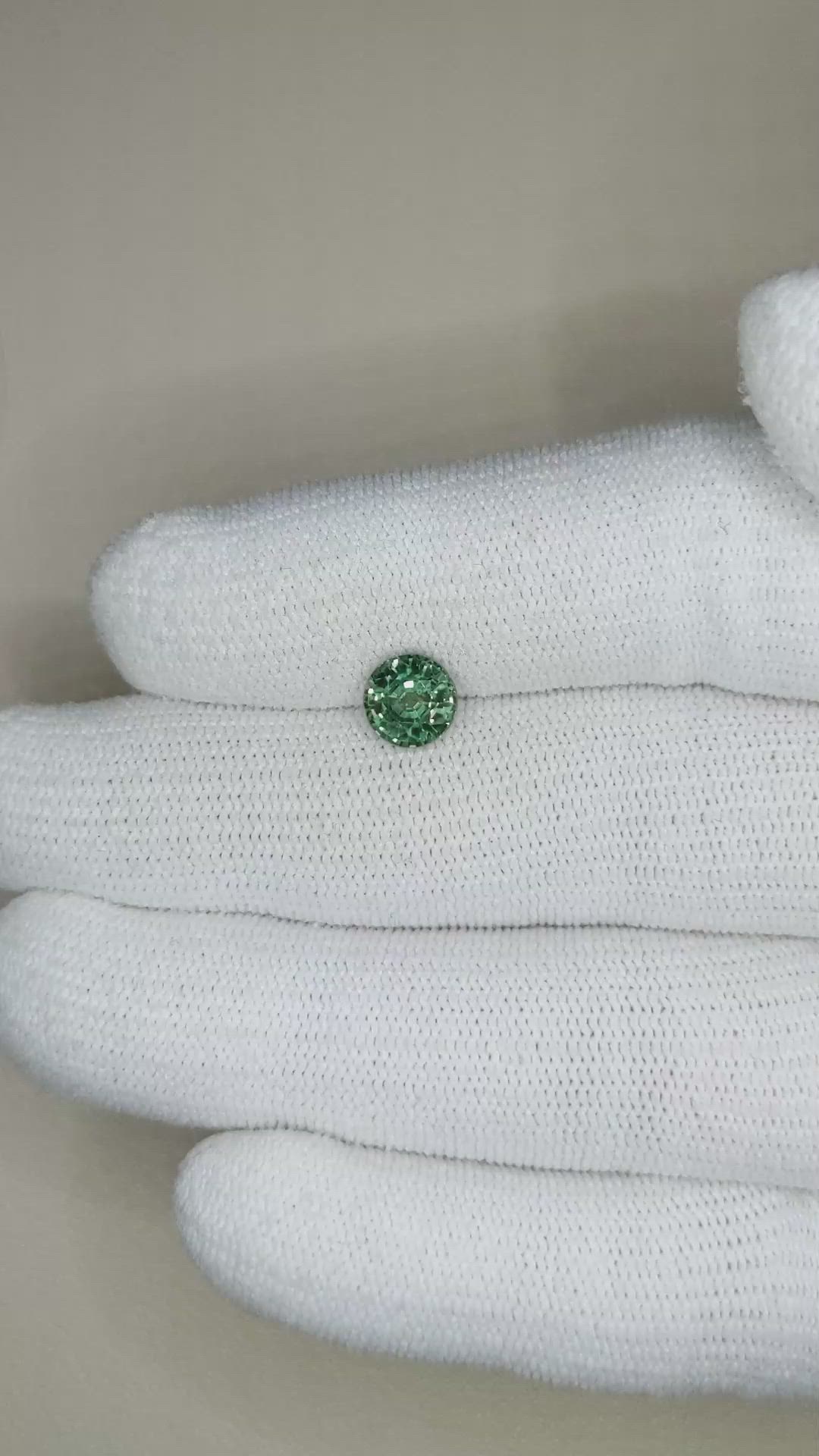 2.05 Ct. Green Sapphire from Madagascar Size Video