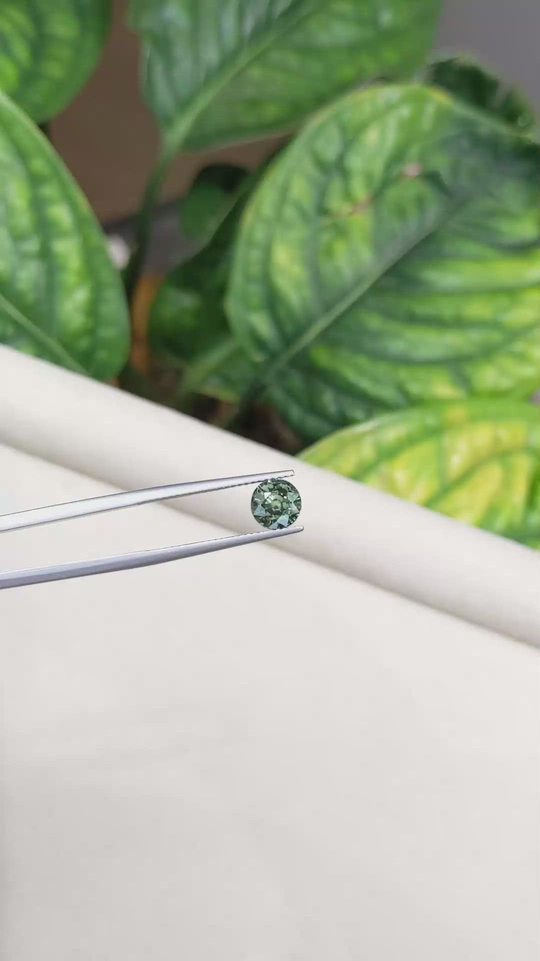 2.05 Ct. Green Sapphire from Madagascar Size Video