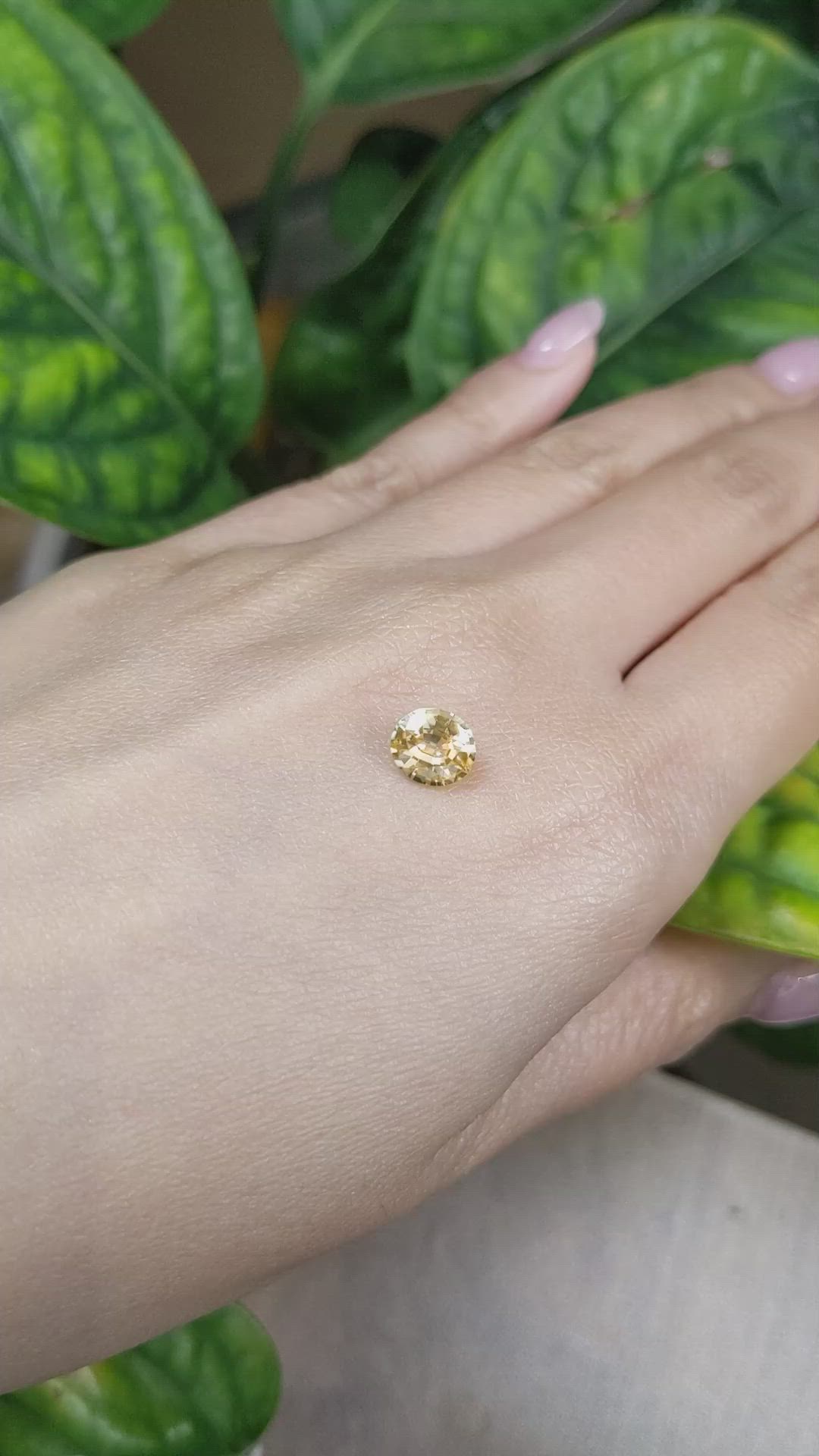 1.69 Ct. Yellow Sapphire from Ceylon (Sri Lanka) Size Video