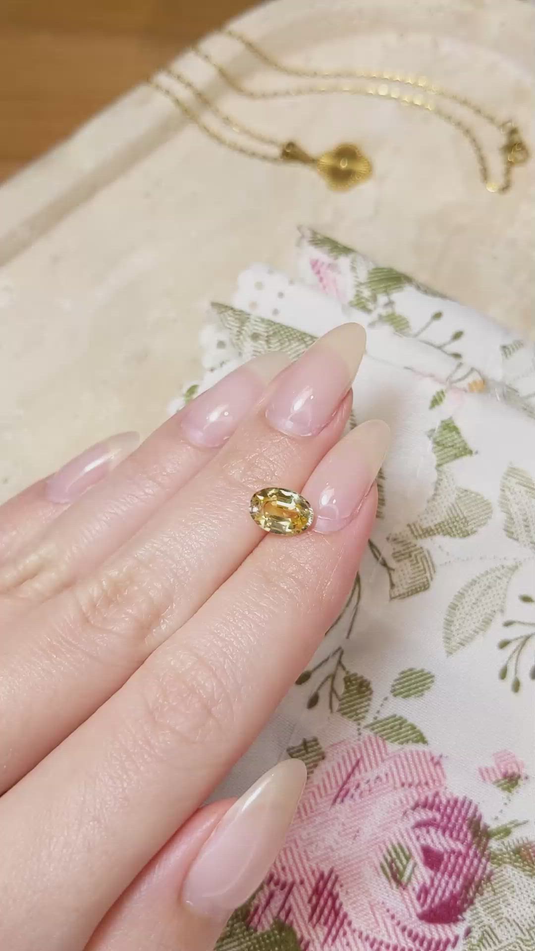 2.50 Ct. Yellow Sapphire from Ceylon (Sri Lanka) Size Video
