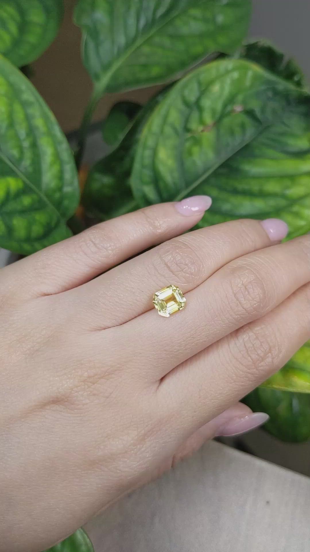 2.24 Ct. Yellow Sapphire from Ceylon (Sri Lanka) Size Video