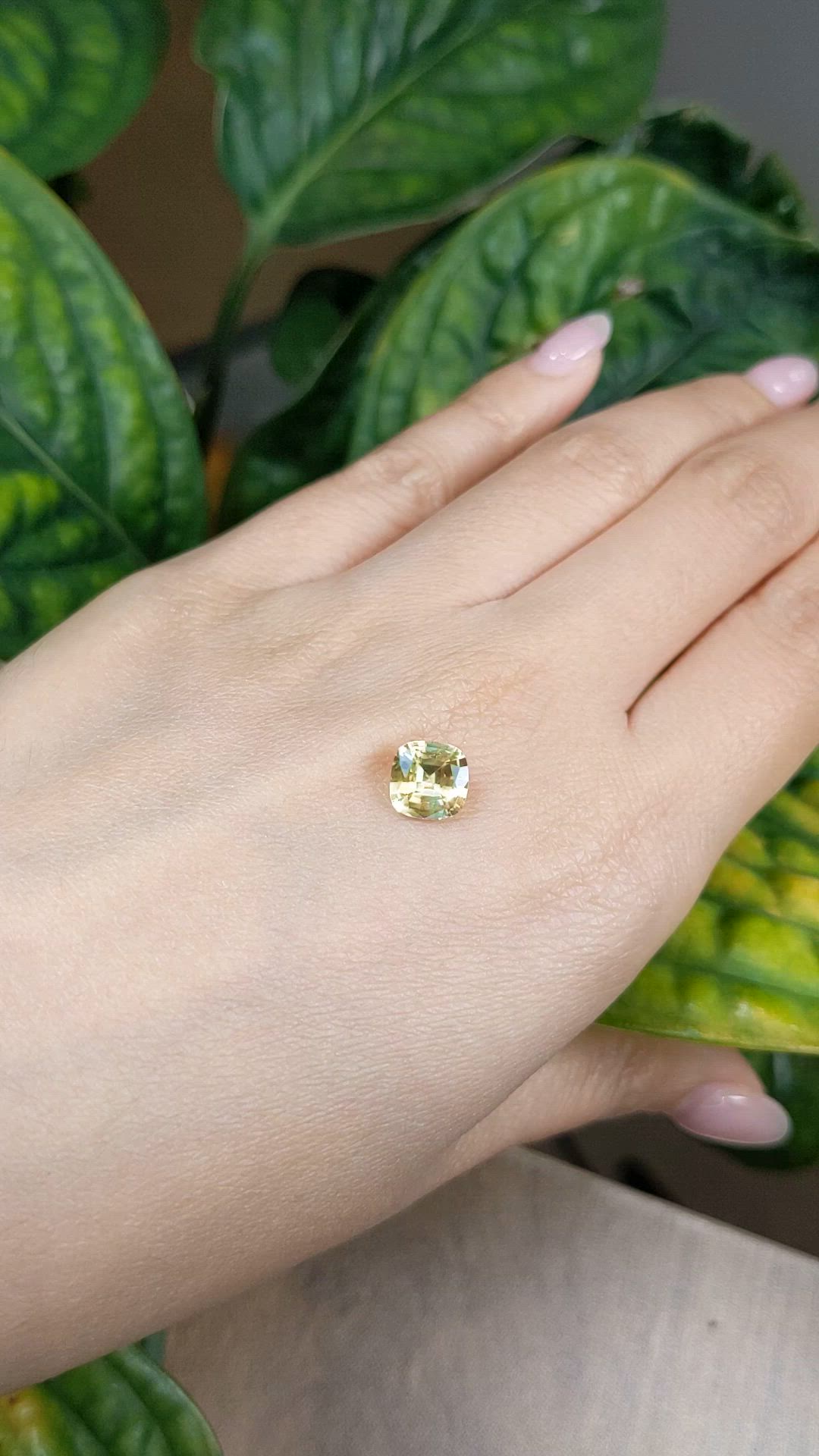 2.00 Ct. Yellow Sapphire from Ceylon (Sri Lanka) Size Video