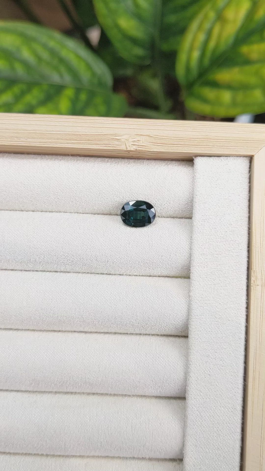 2.67 Ct. Greenish Blue Sapphire from Madagascar Size Video