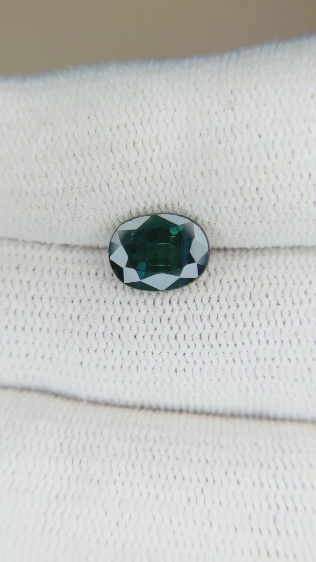 2.67 Ct. Greenish Blue Sapphire from Madagascar Size Video
