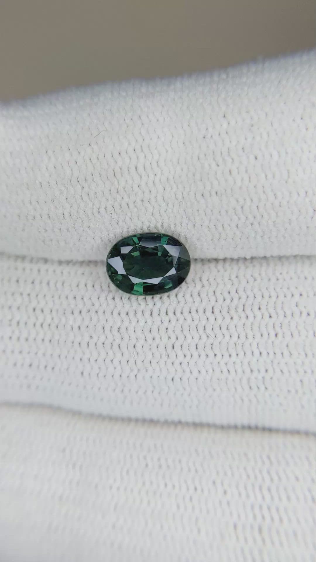 1.70 Ct. Bluish Green Sapphire from Madagascar Size Video