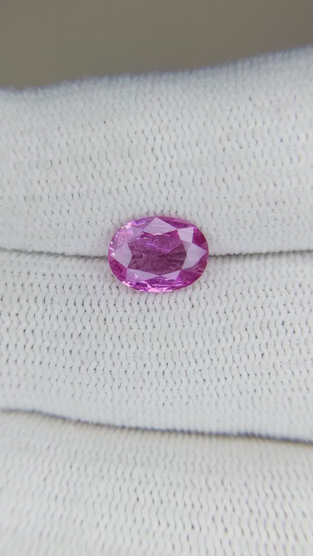 2.00 Ct. Pink Sapphire from Ceylon (Sri Lanka) Size Video