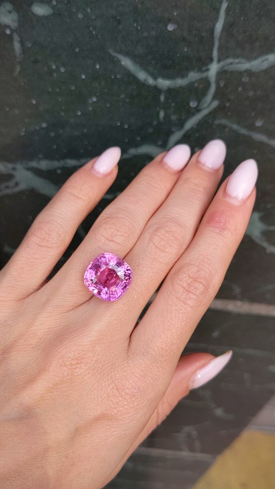 16.00 Ct. Pink Sapphire from Ceylon (Sri Lanka) Size Video