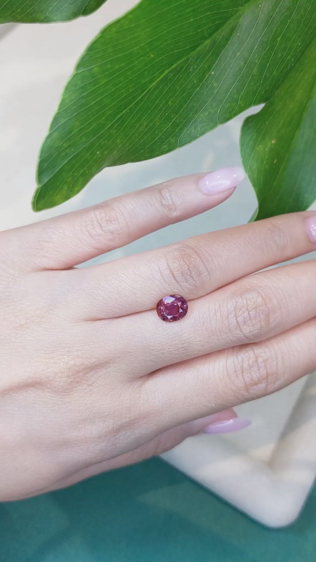 2.09 Ct. Pinkish Brown Sapphire from Thailand Size Video