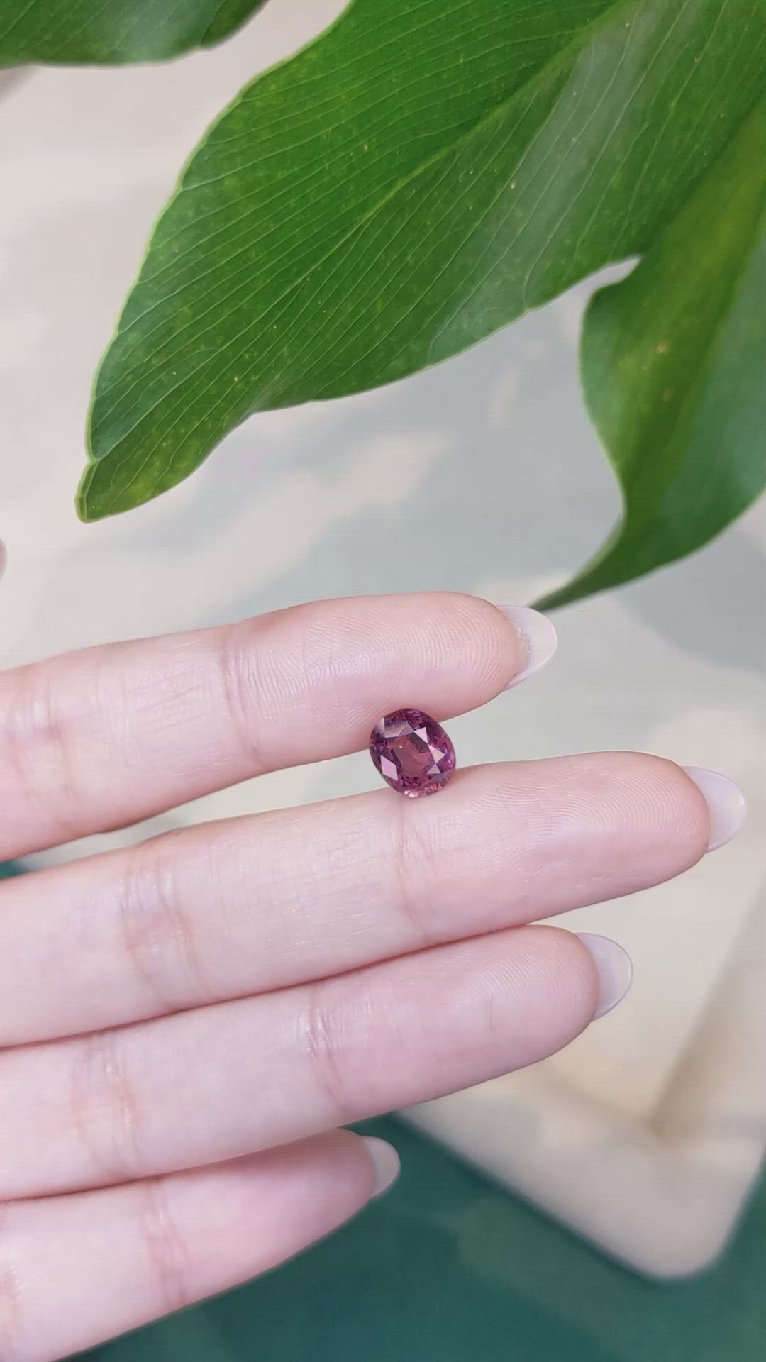 2.09 Ct. Pinkish Brown Sapphire from Thailand Size Video
