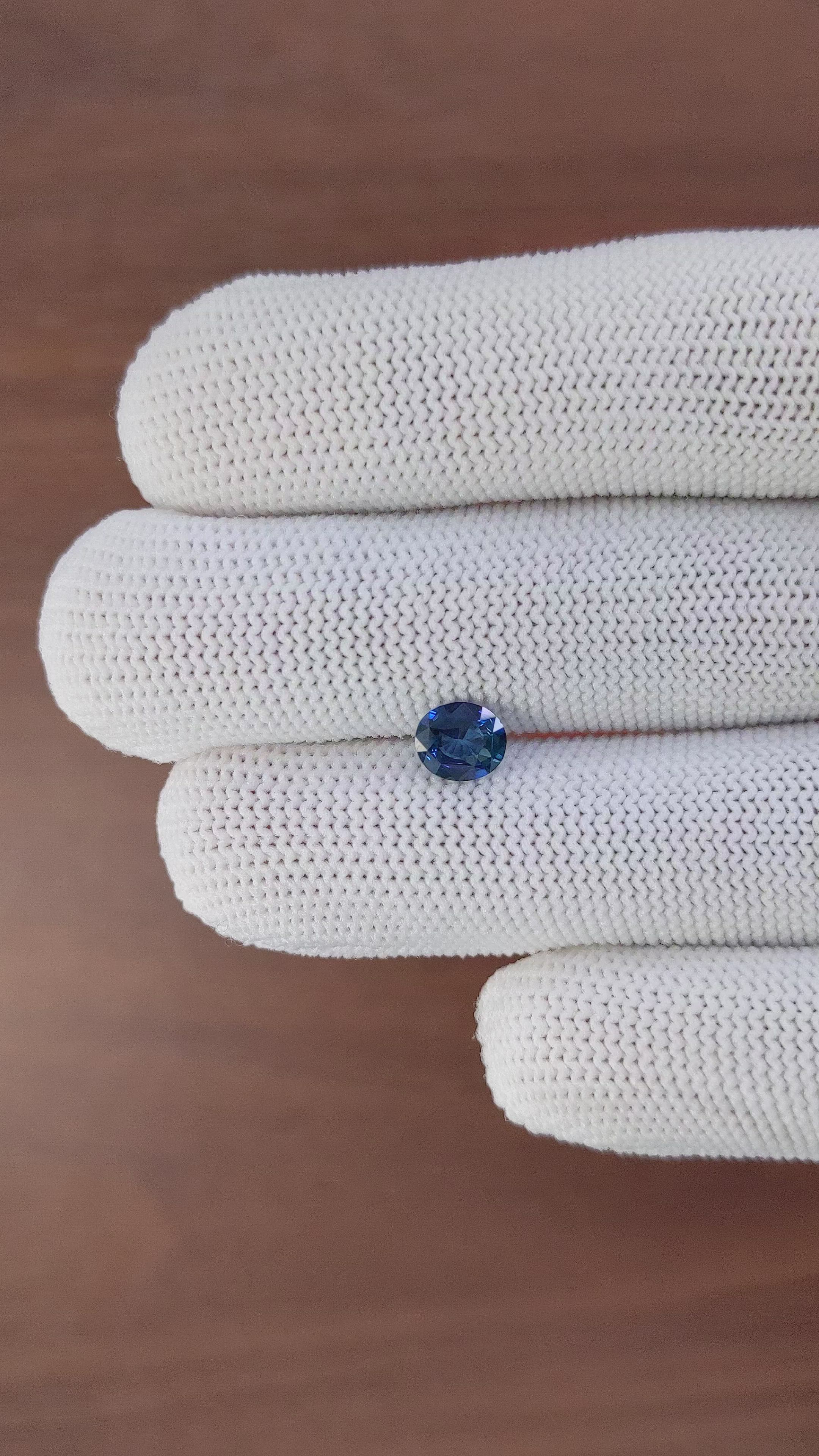1.02 Ct. Blue Sapphire from Africa Size Video