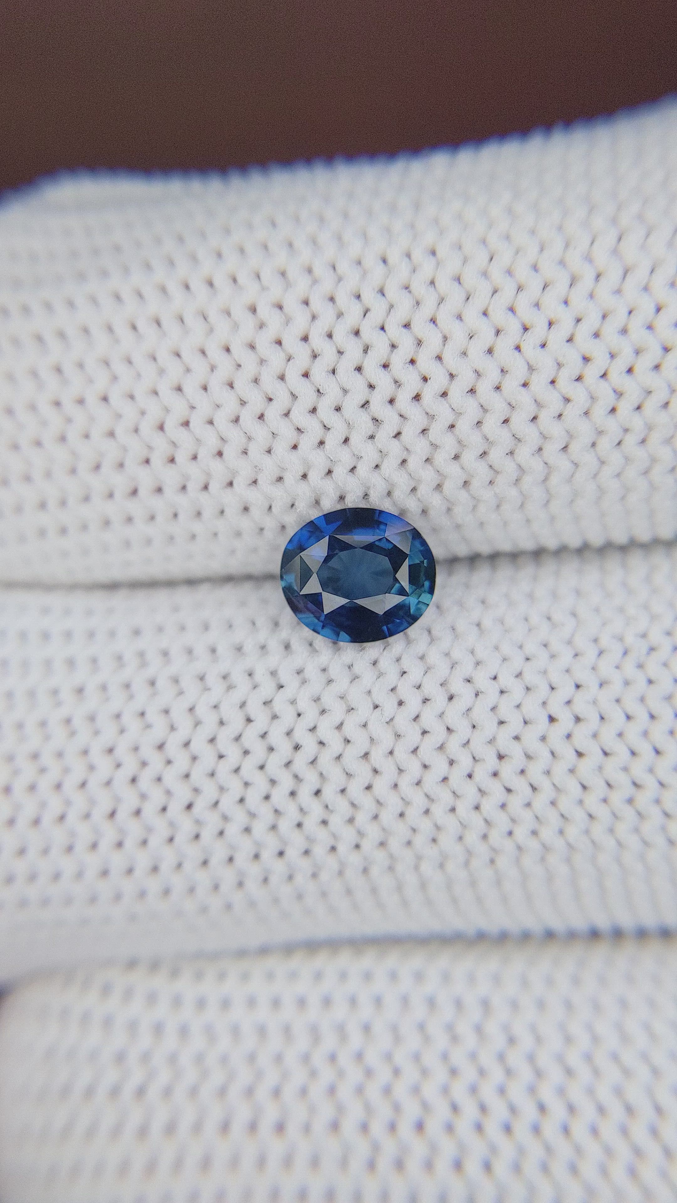 1.02 Ct. Blue Sapphire from Africa Size Video