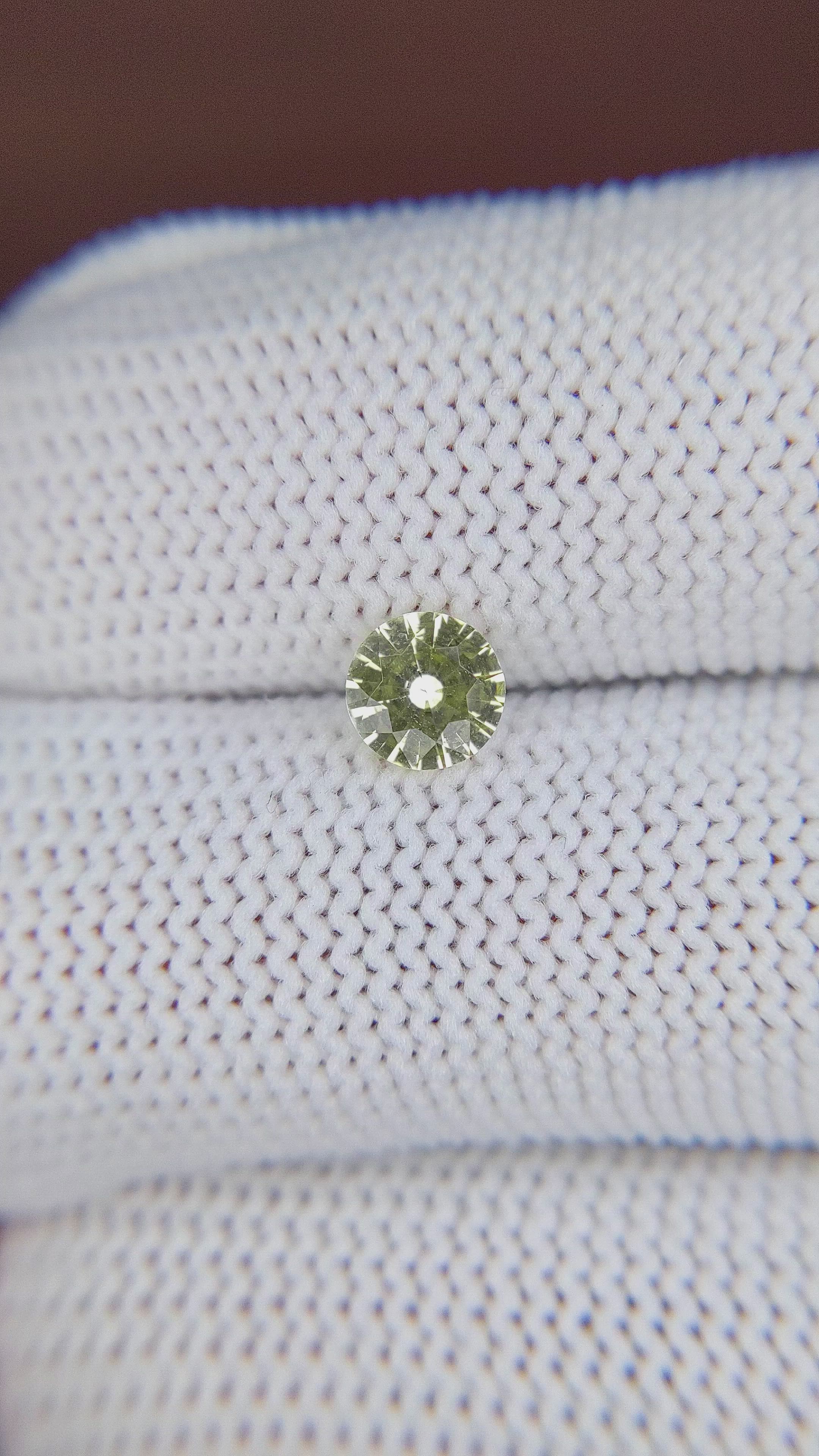 0.72 Ct. Yellow Sapphire from Ceylon (Sri Lanka) Size Video