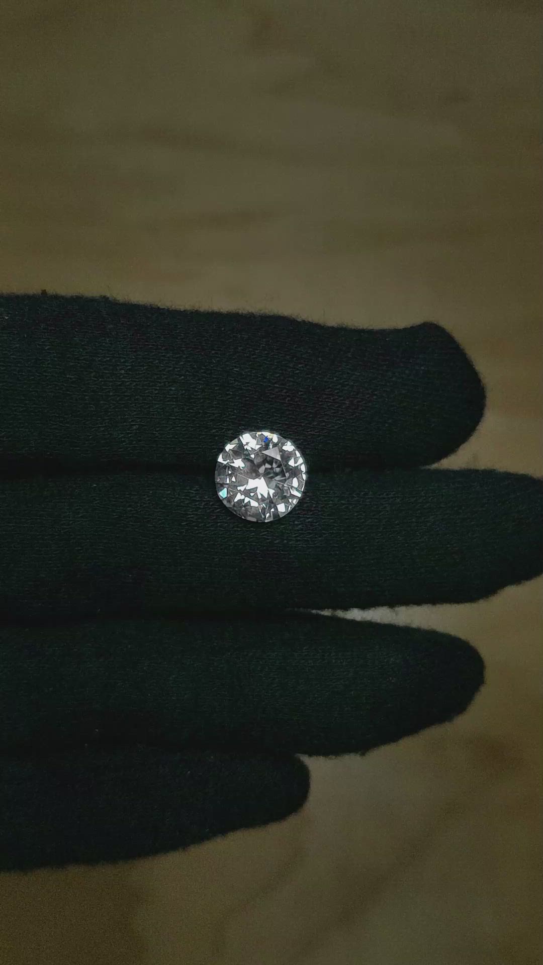 3.75 Ct. White Sapphire from Ceylon (Sri Lanka) Size Video
