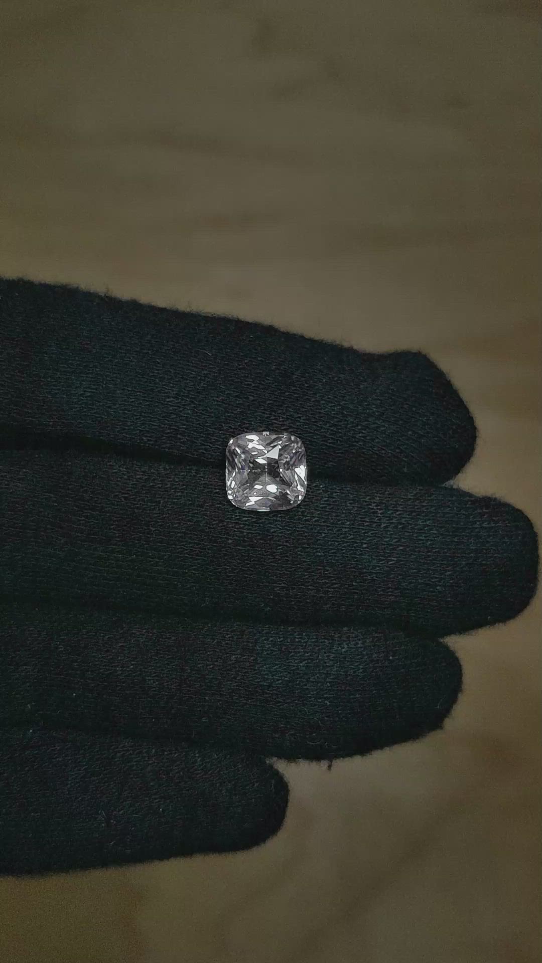 3.15 Ct. White Sapphire from Ceylon (Sri Lanka) Size Video