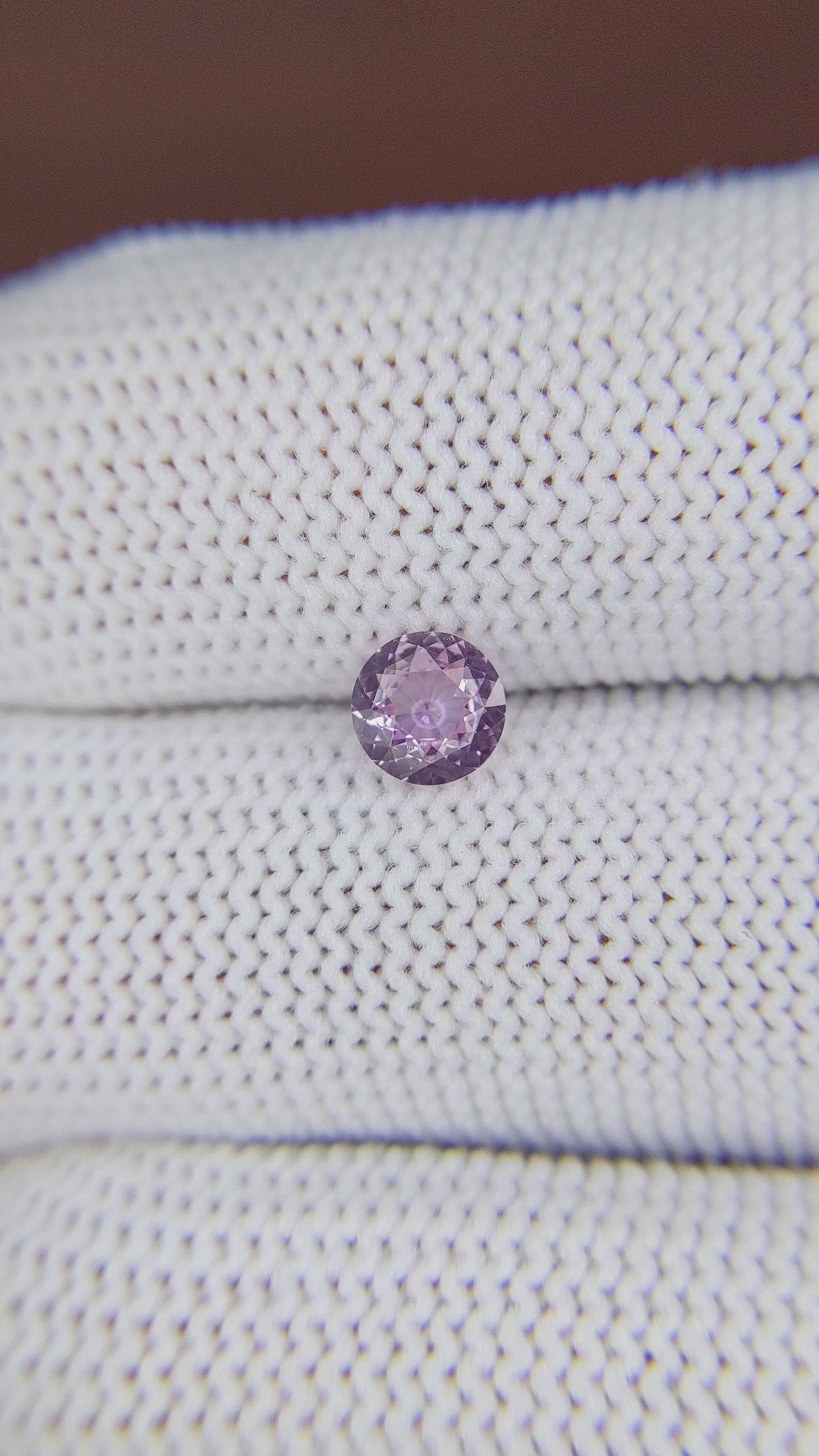0.60 Ct. Pink Sapphire from Ceylon (Sri Lanka) Size Video