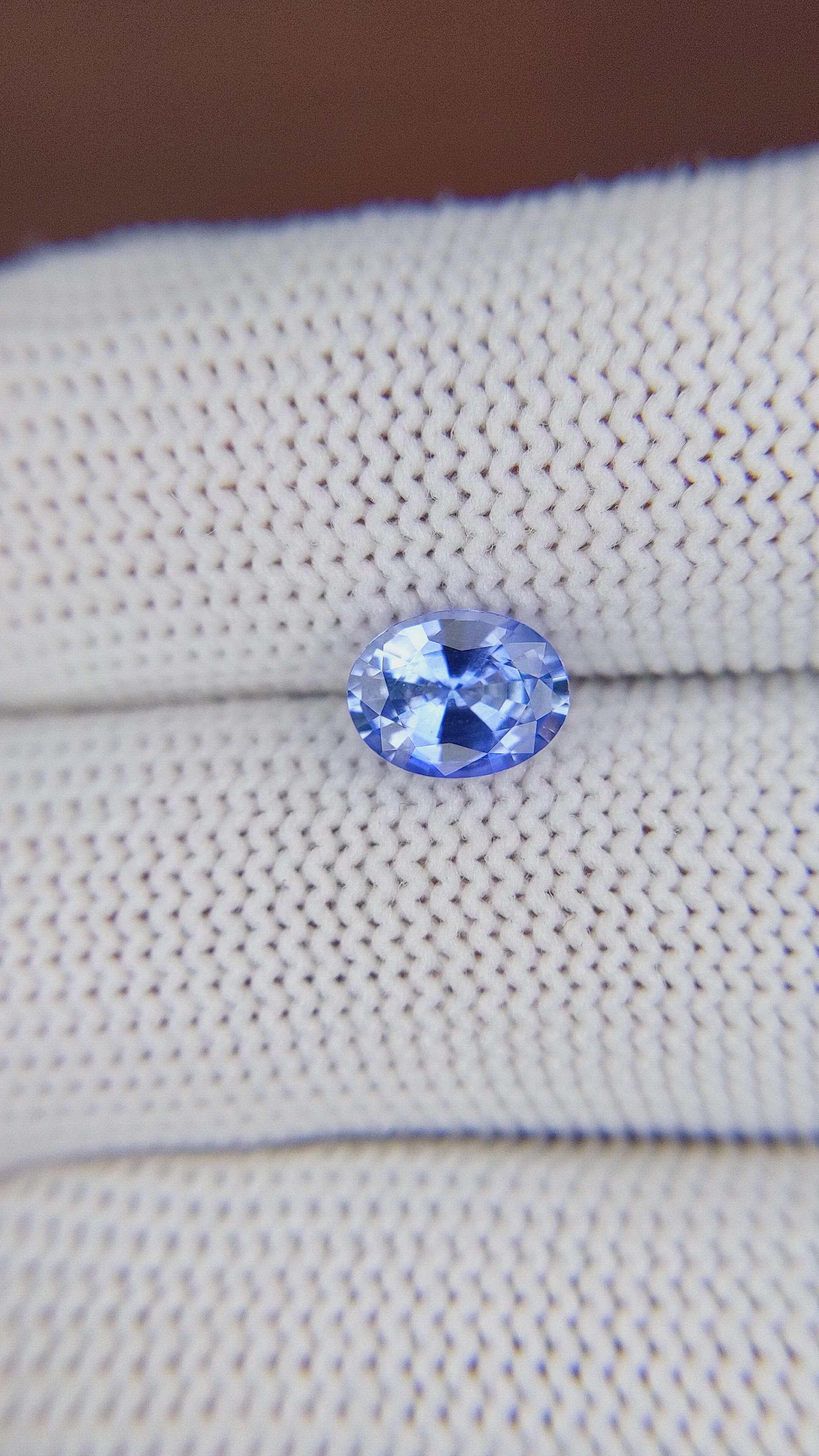 1.62 Ct. Blue Sapphire from Ceylon (Sri Lanka) Size Video