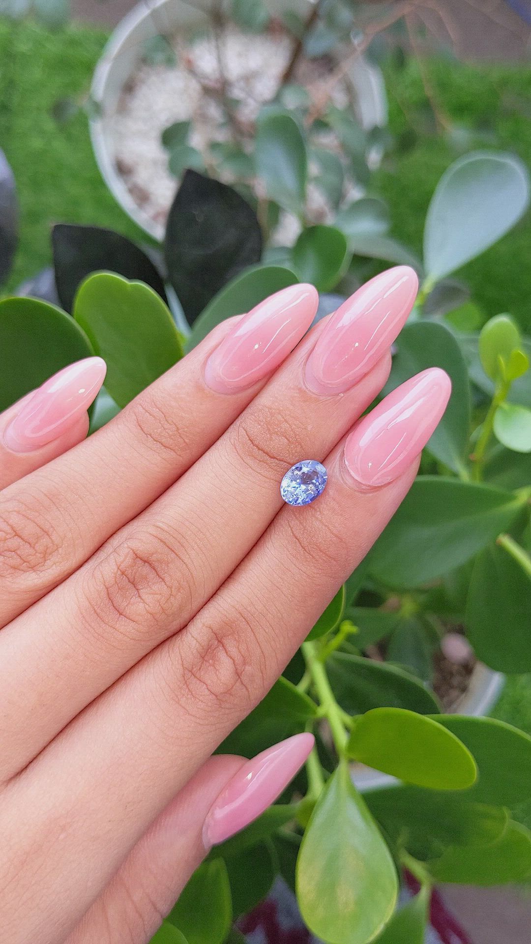 1.62 Ct. Blue Sapphire from Ceylon (Sri Lanka) Size Video