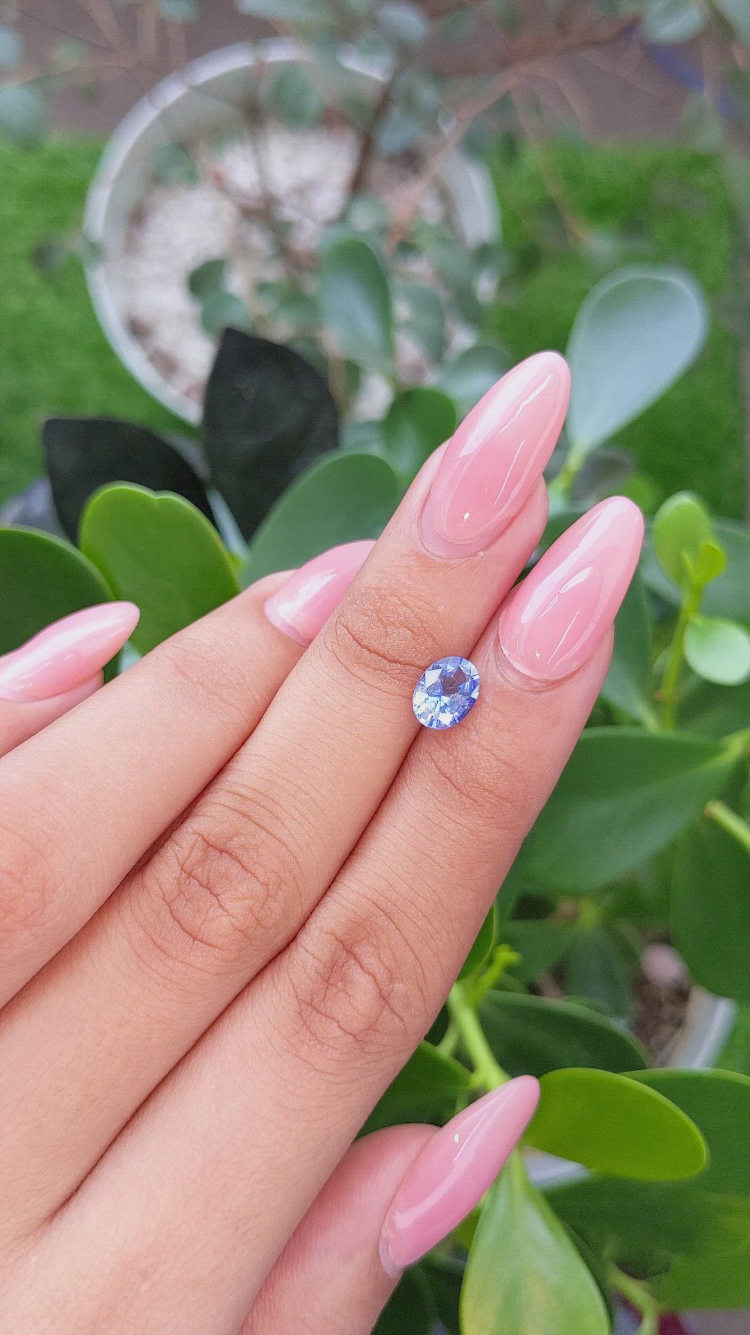 1.62 Ct. Blue Sapphire from Ceylon (Sri Lanka) Size Video