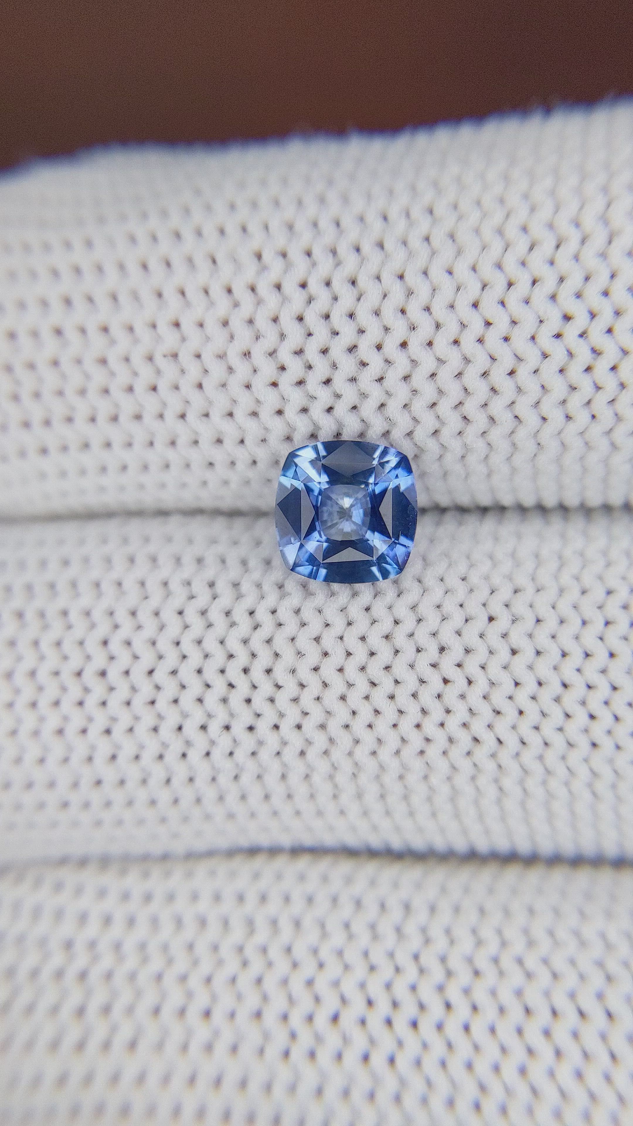 1.27 Ct. Blue Sapphire from Ceylon (Sri Lanka) Size Video
