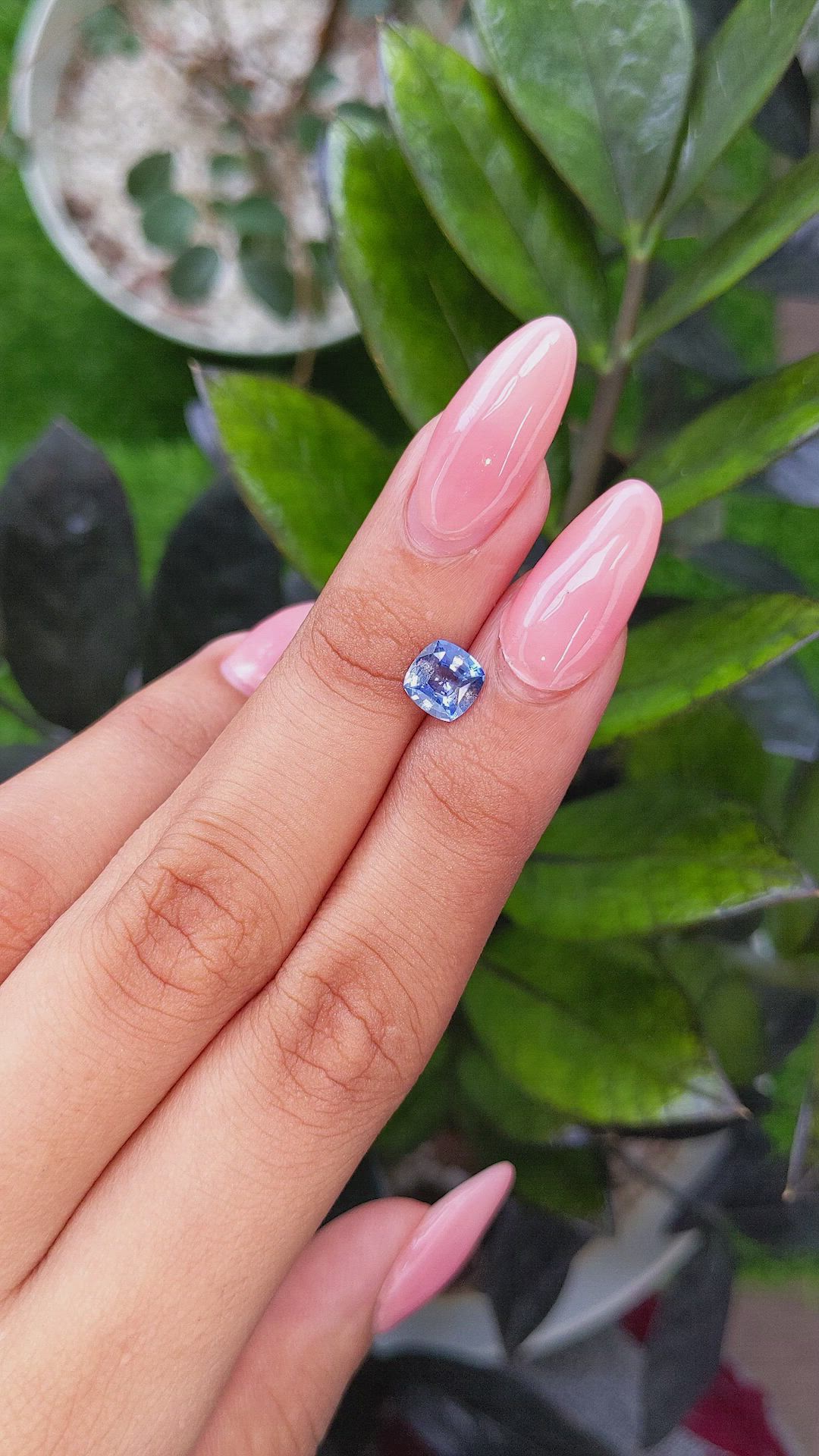 1.27 Ct. Blue Sapphire from Ceylon (Sri Lanka) Size Video