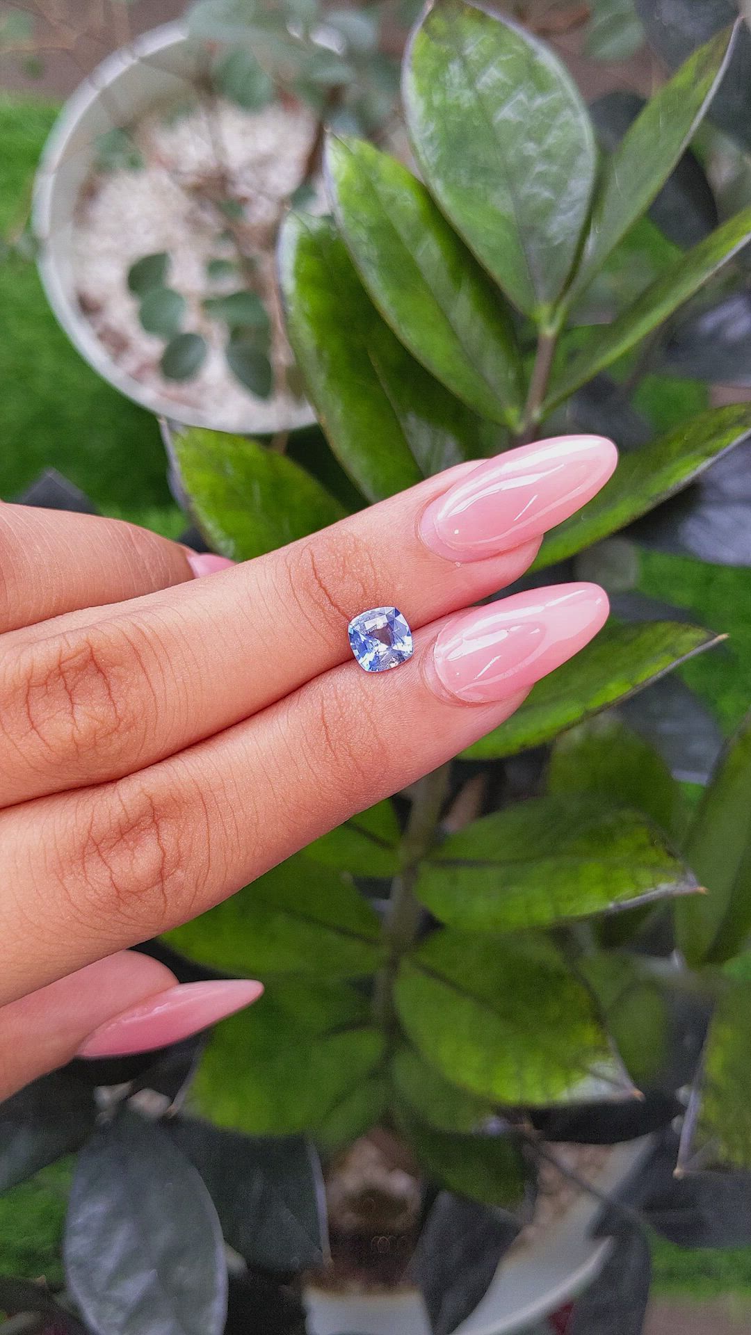 1.27 Ct. Blue Sapphire from Ceylon (Sri Lanka) Size Video