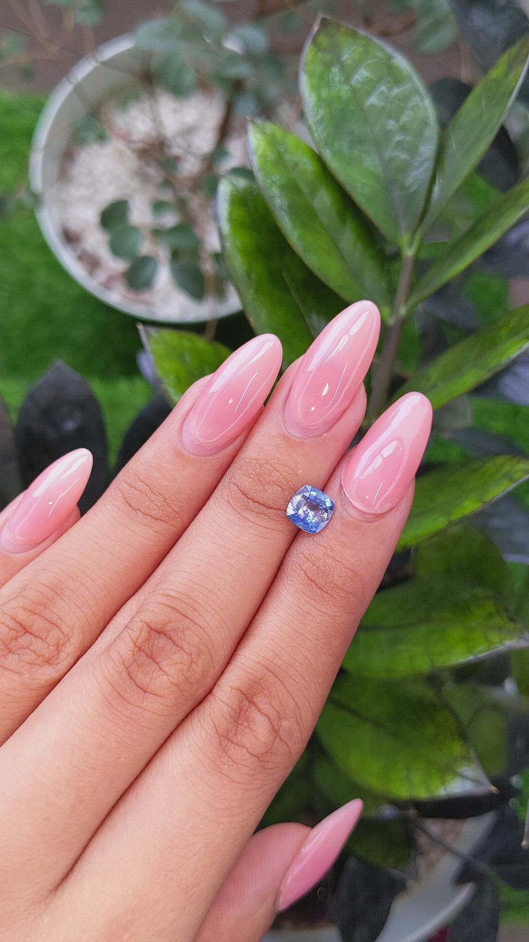 1.27 Ct. Blue Sapphire from Ceylon (Sri Lanka) Size Video