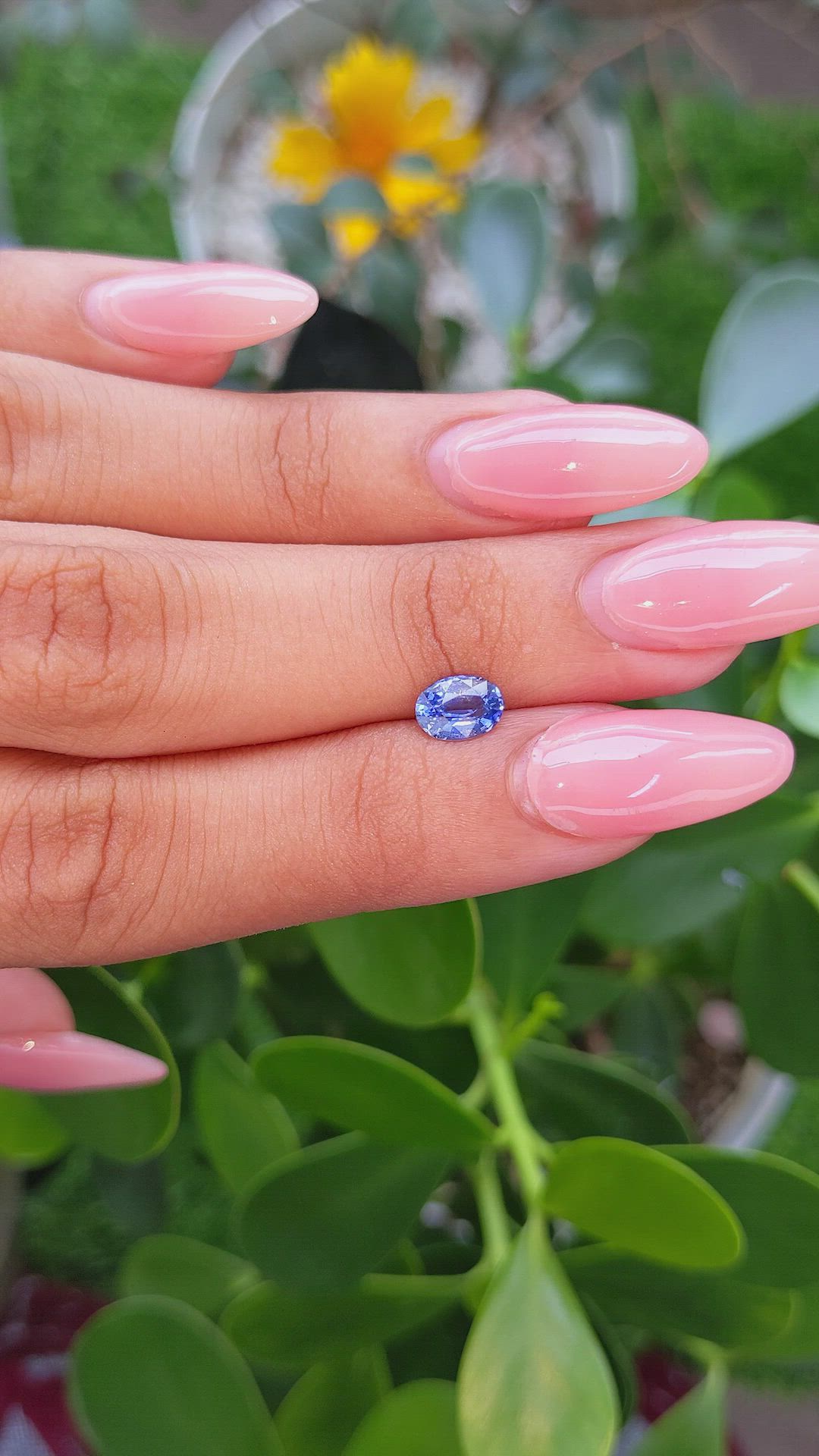 1.02 Ct. Blue Sapphire from Ceylon (Sri Lanka) Size Video