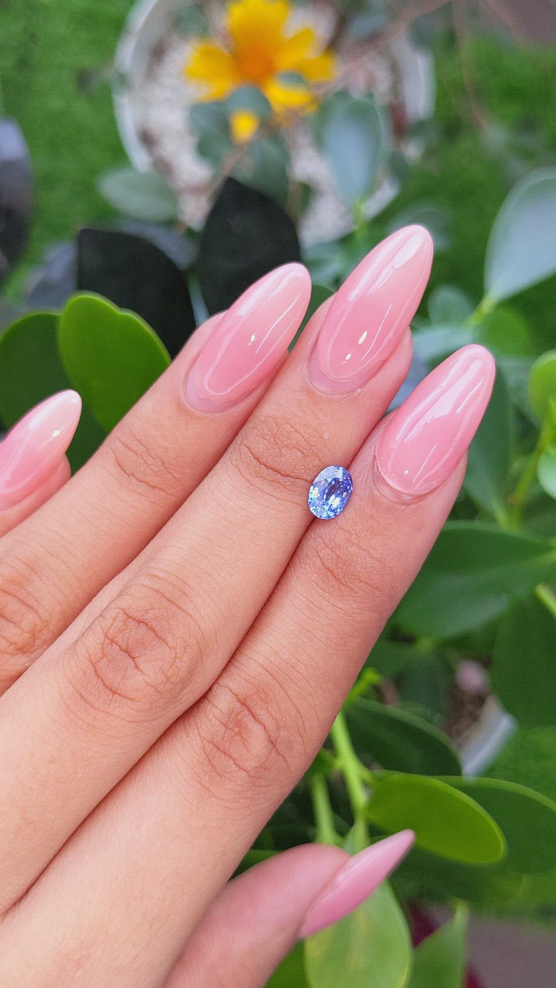 1.02 Ct. Blue Sapphire from Ceylon (Sri Lanka) Size Video