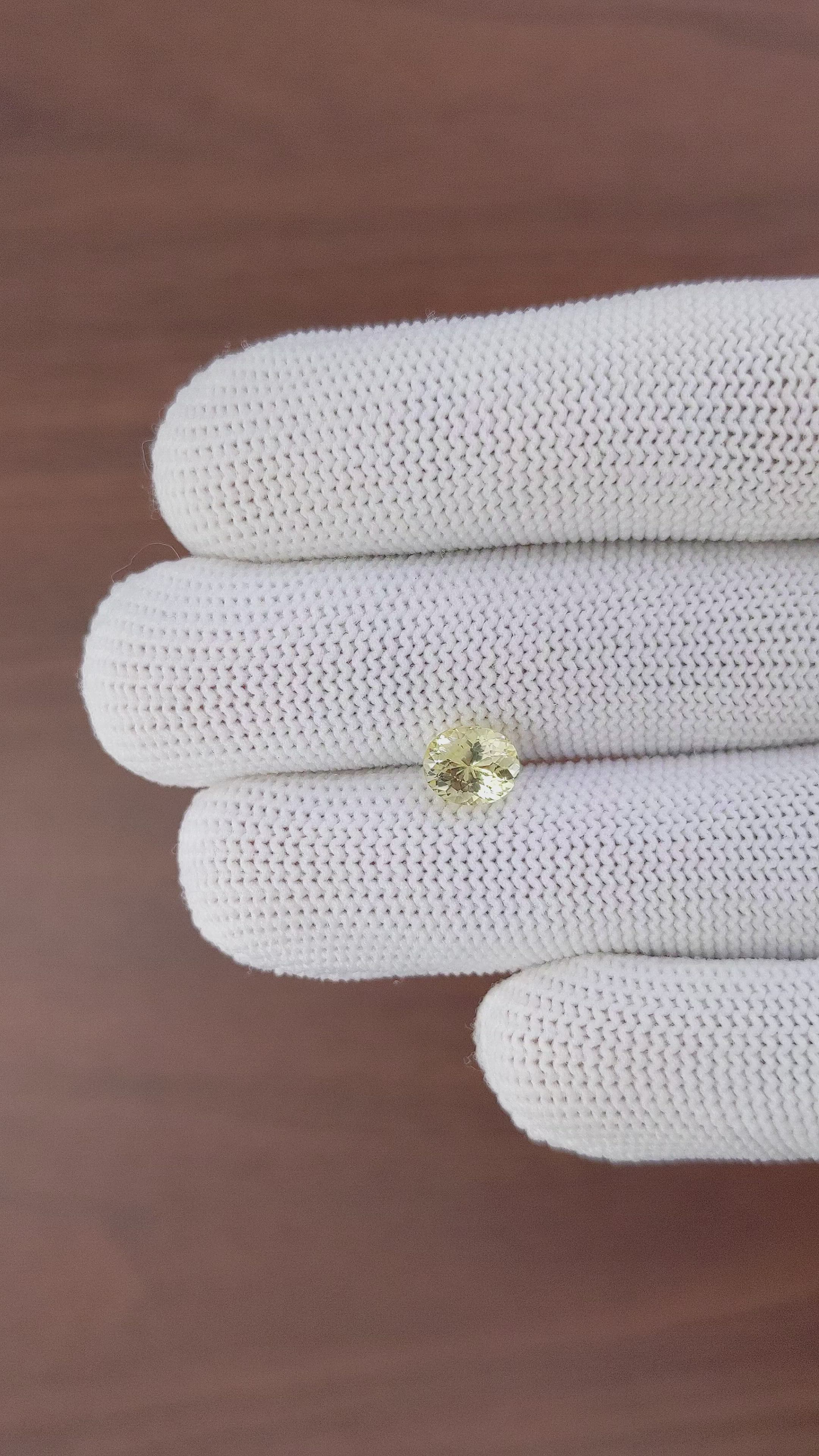 1.67 Ct. Yellow Sapphire from Ceylon (Sri Lanka) Size Video