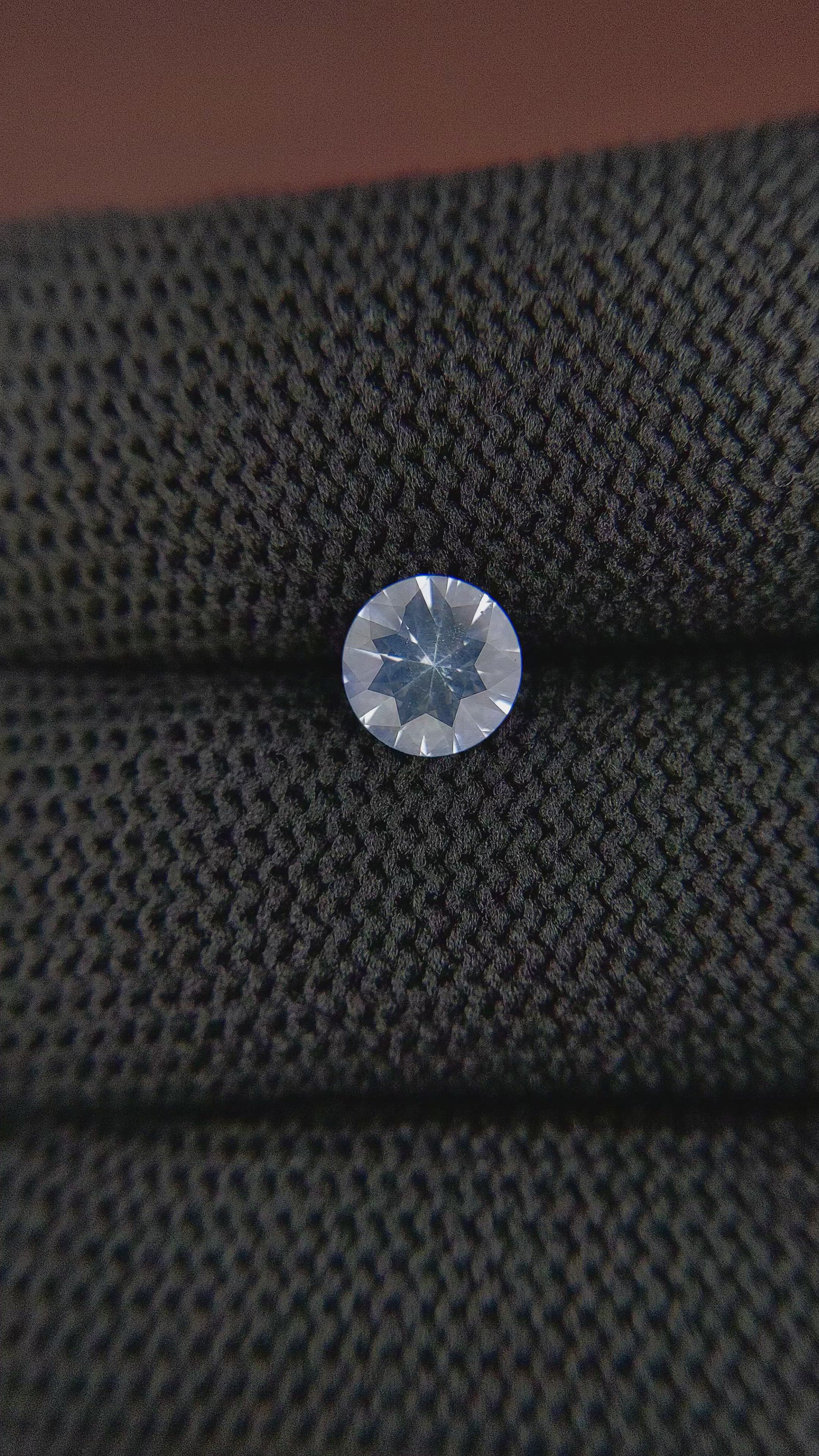 0.90 Ct. White Sapphire from Ceylon (Sri Lanka) Size Video