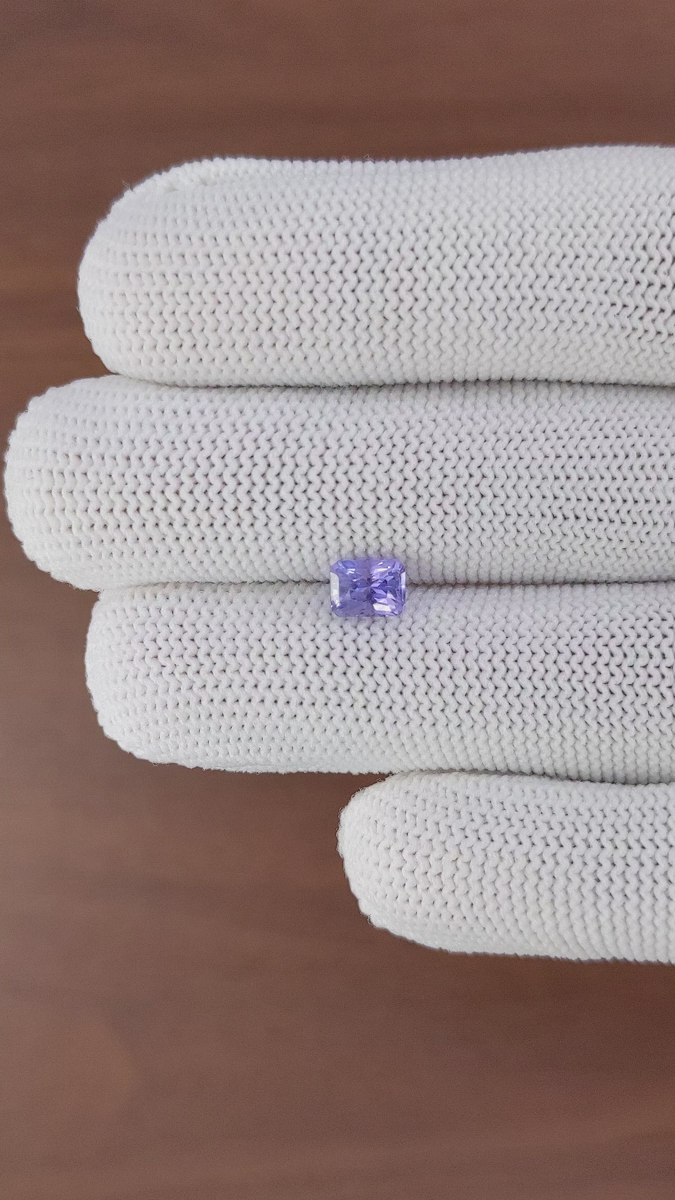 1.16 Ct. Violet Sapphire from Ceylon (Sri Lanka) Size Video