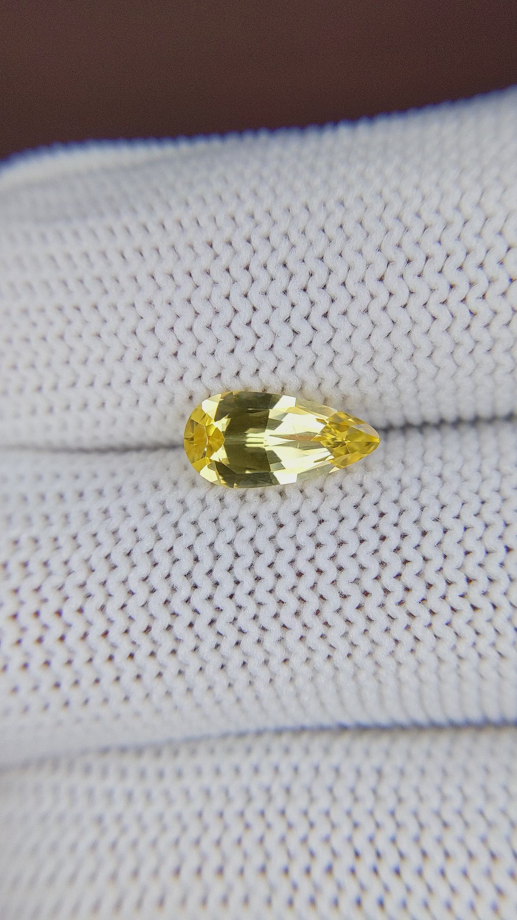 1.48 Ct. Yellow Sapphire from Ceylon (Sri Lanka) Size Video