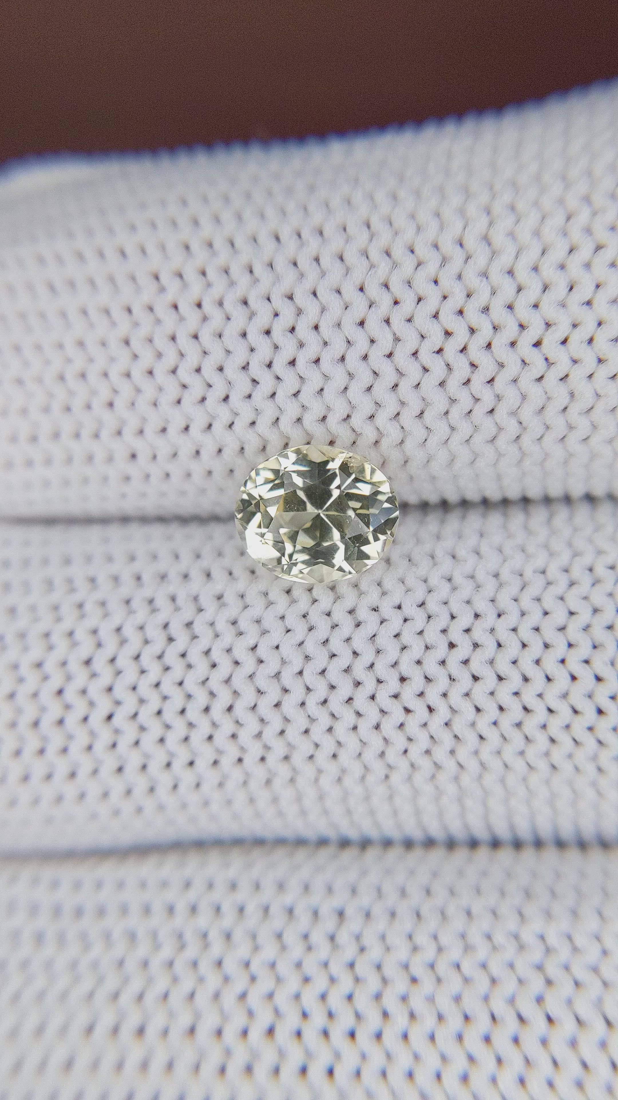 1.90 Ct. Yellow Sapphire from Ceylon (Sri Lanka) Size Video