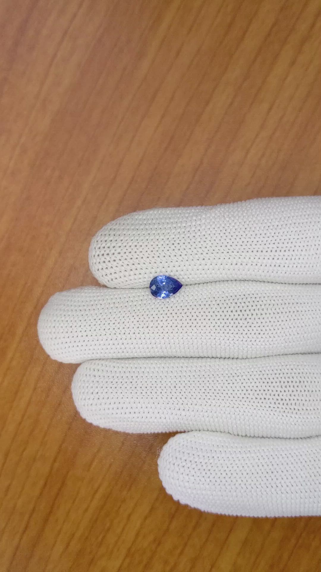 0.72 Ct. Blue Sapphire from Ceylon (Sri Lanka) Size Video