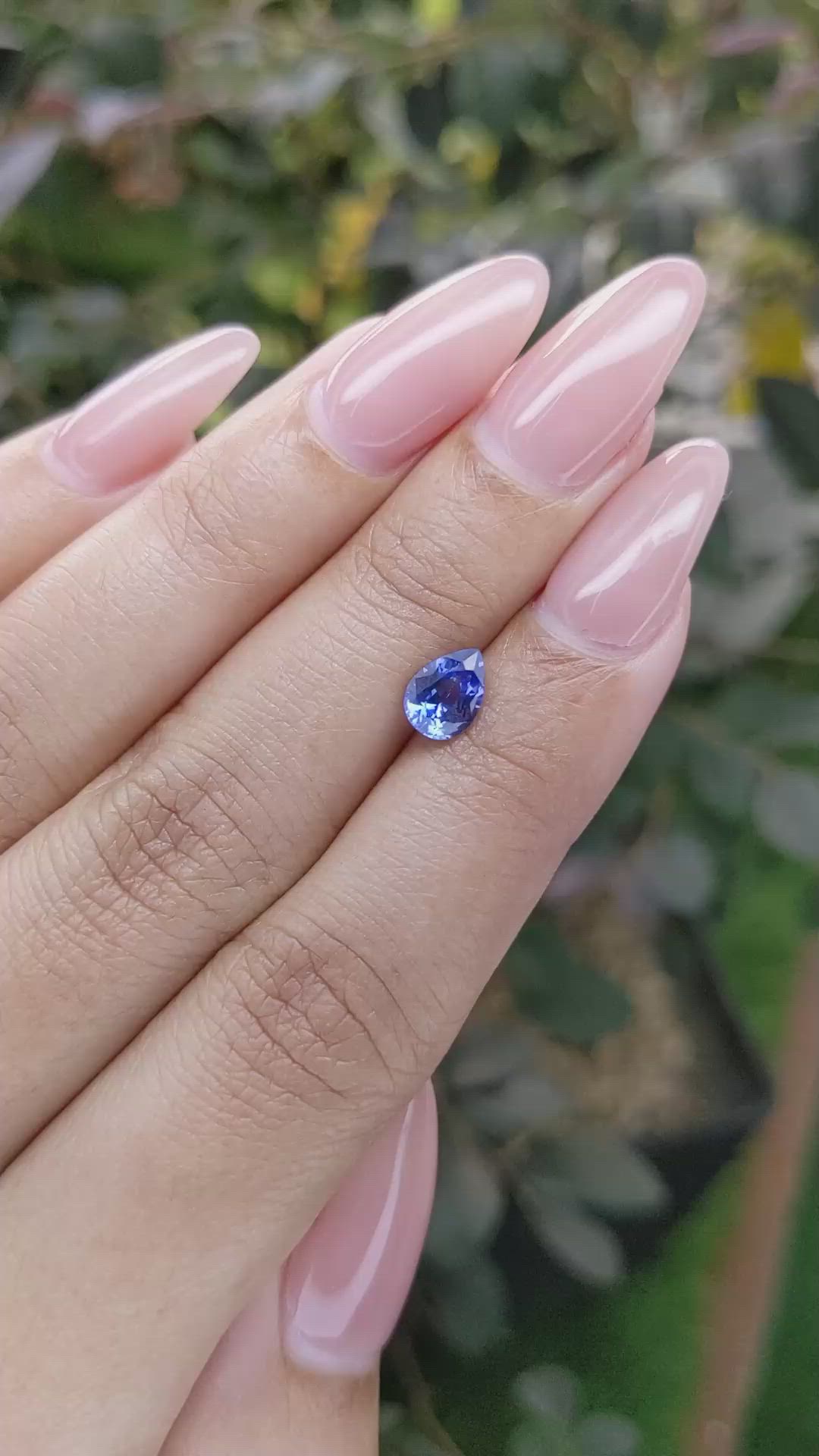 0.94 Ct. Blue Sapphire from Ceylon (Sri Lanka) Size Video