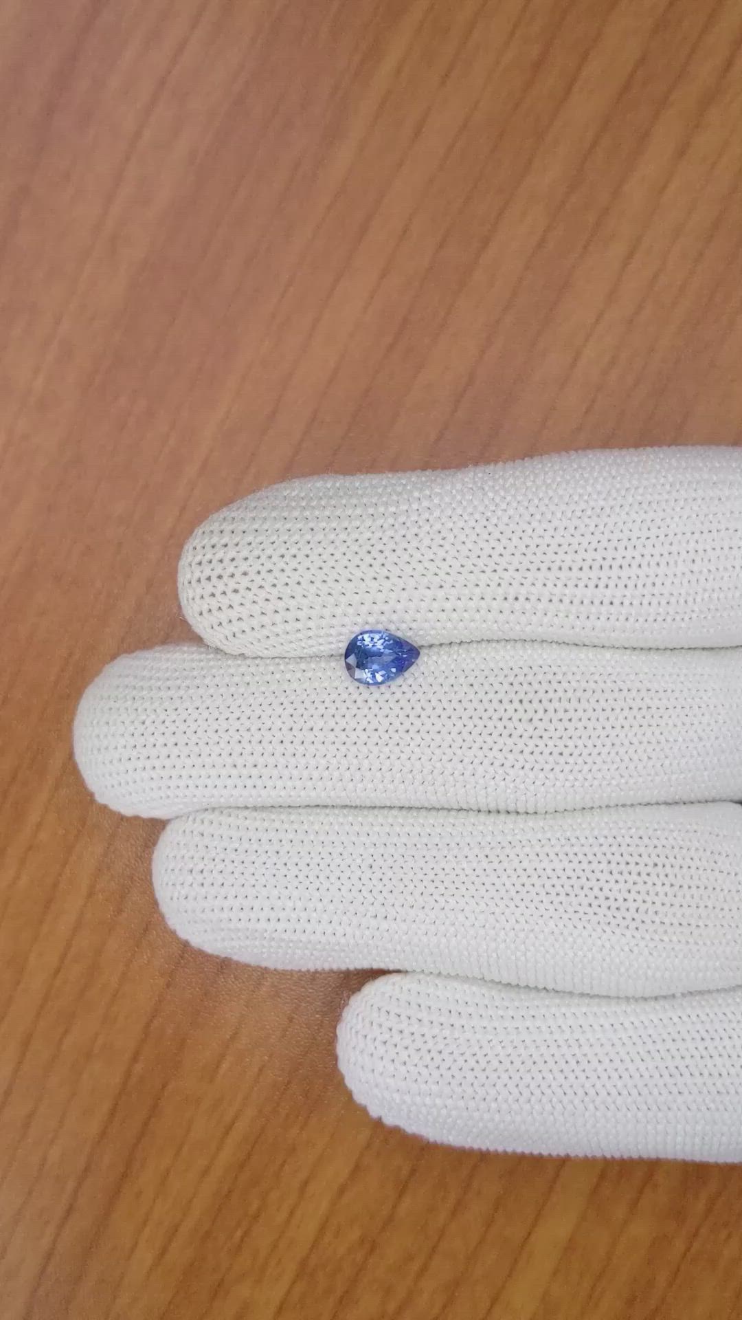 0.94 Ct. Blue Sapphire from Ceylon (Sri Lanka) Size Video
