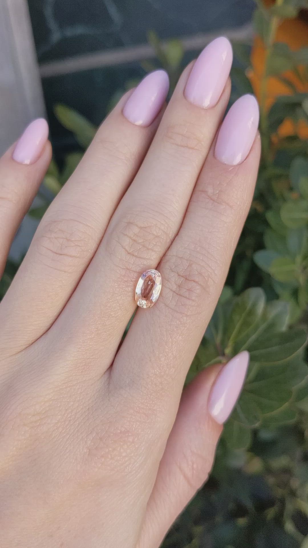 2.07 Ct. Padparadscha Sapphire from Ceylon (Sri Lanka) Size Video