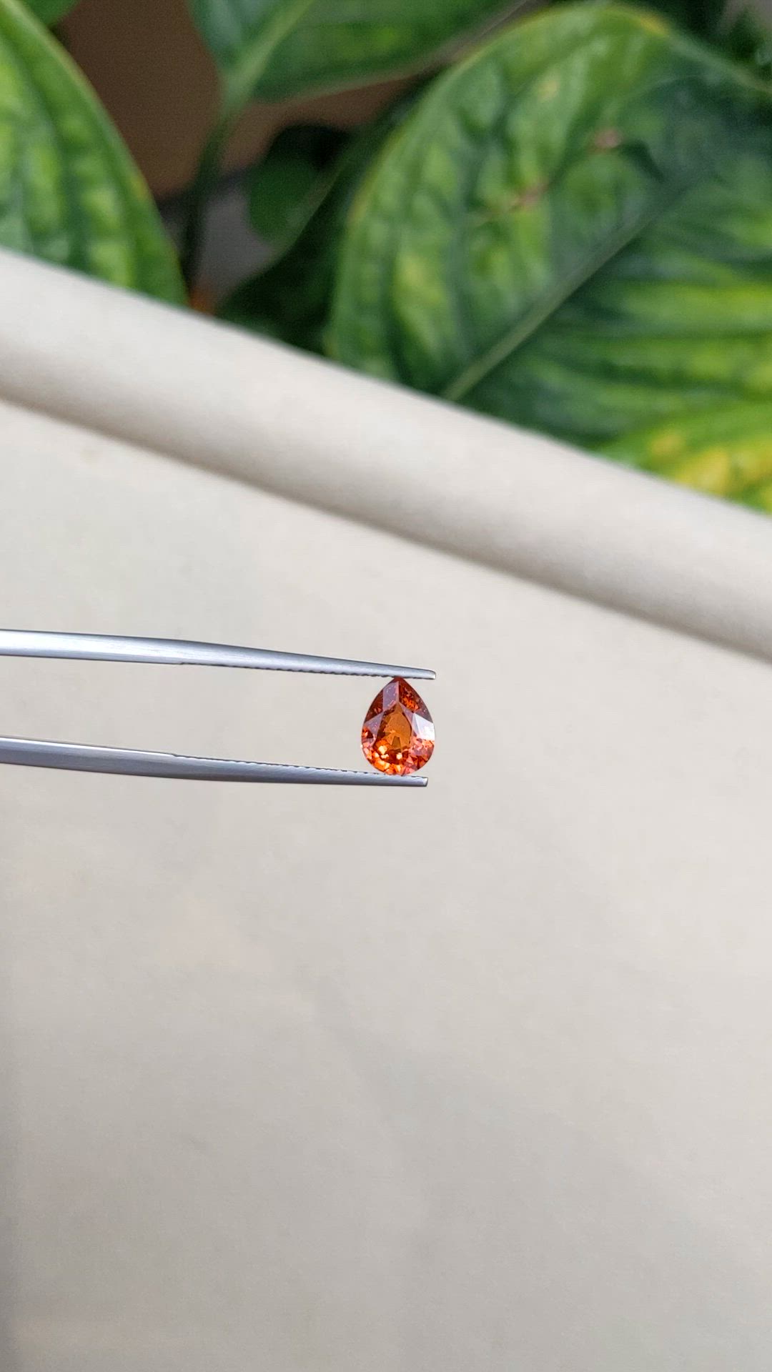 1.35 Ct. Orange Sapphire from Madagascar Size Video