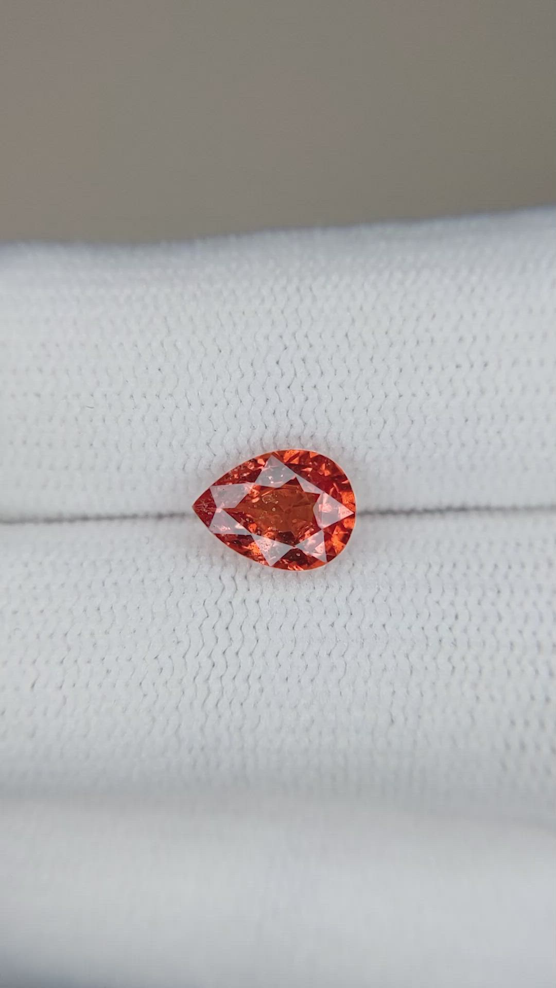 1.35 Ct. Orange Sapphire from Madagascar Size Video